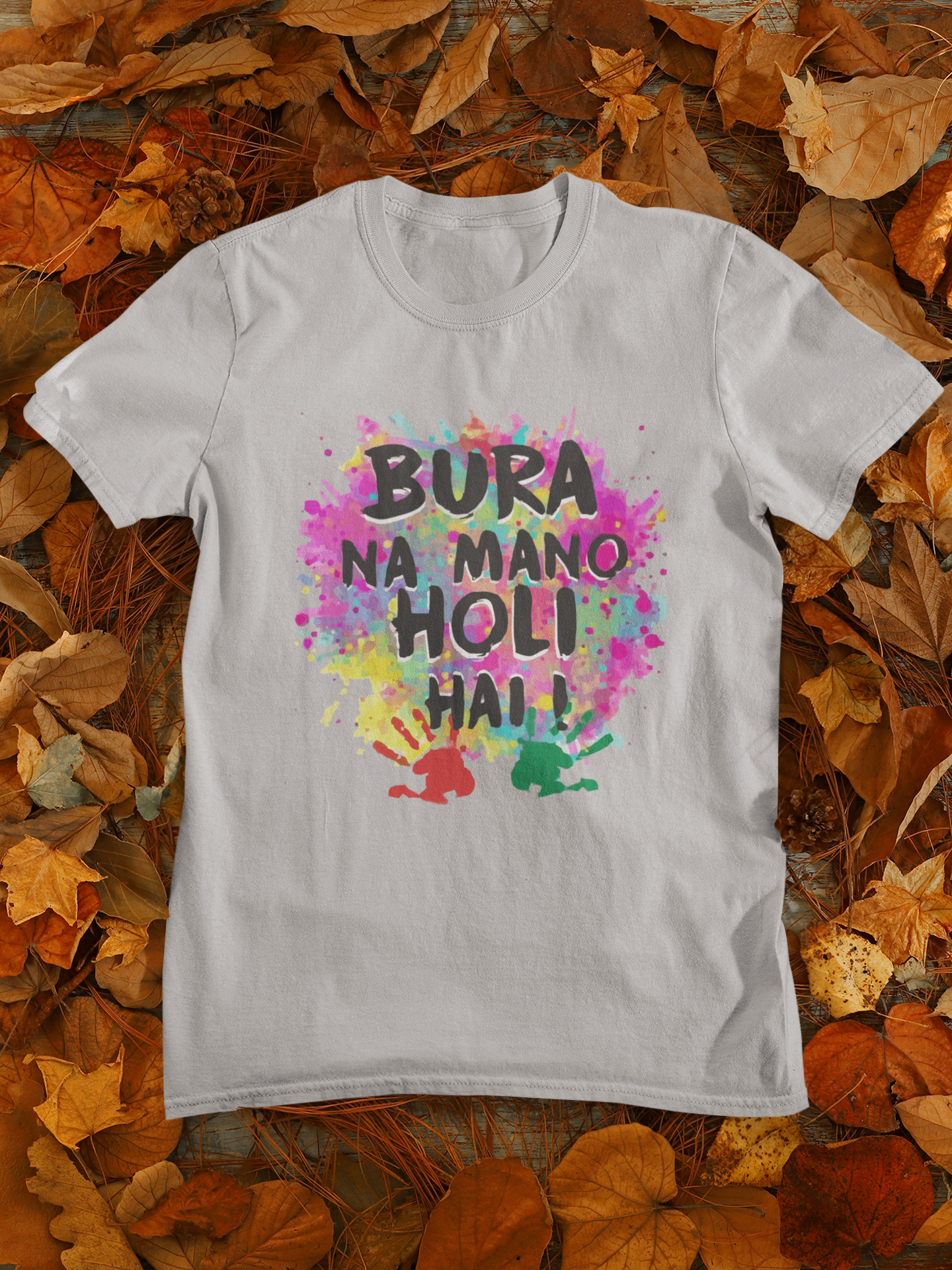 Bura Na Mano Holi Hai Mens Half Sleeves T-shirt- FunkyTeesClub