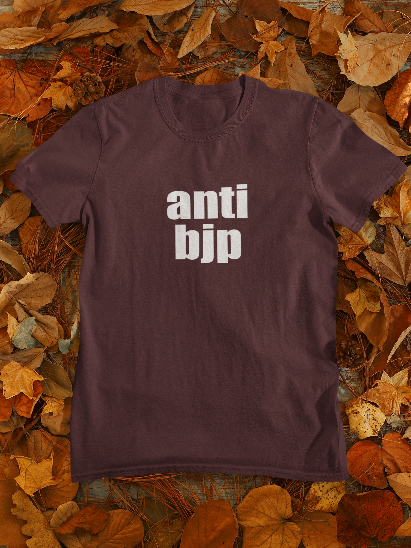 Anti Bjp Anti Government Mens Half Sleeves T-shirt- FunkyTeesClub