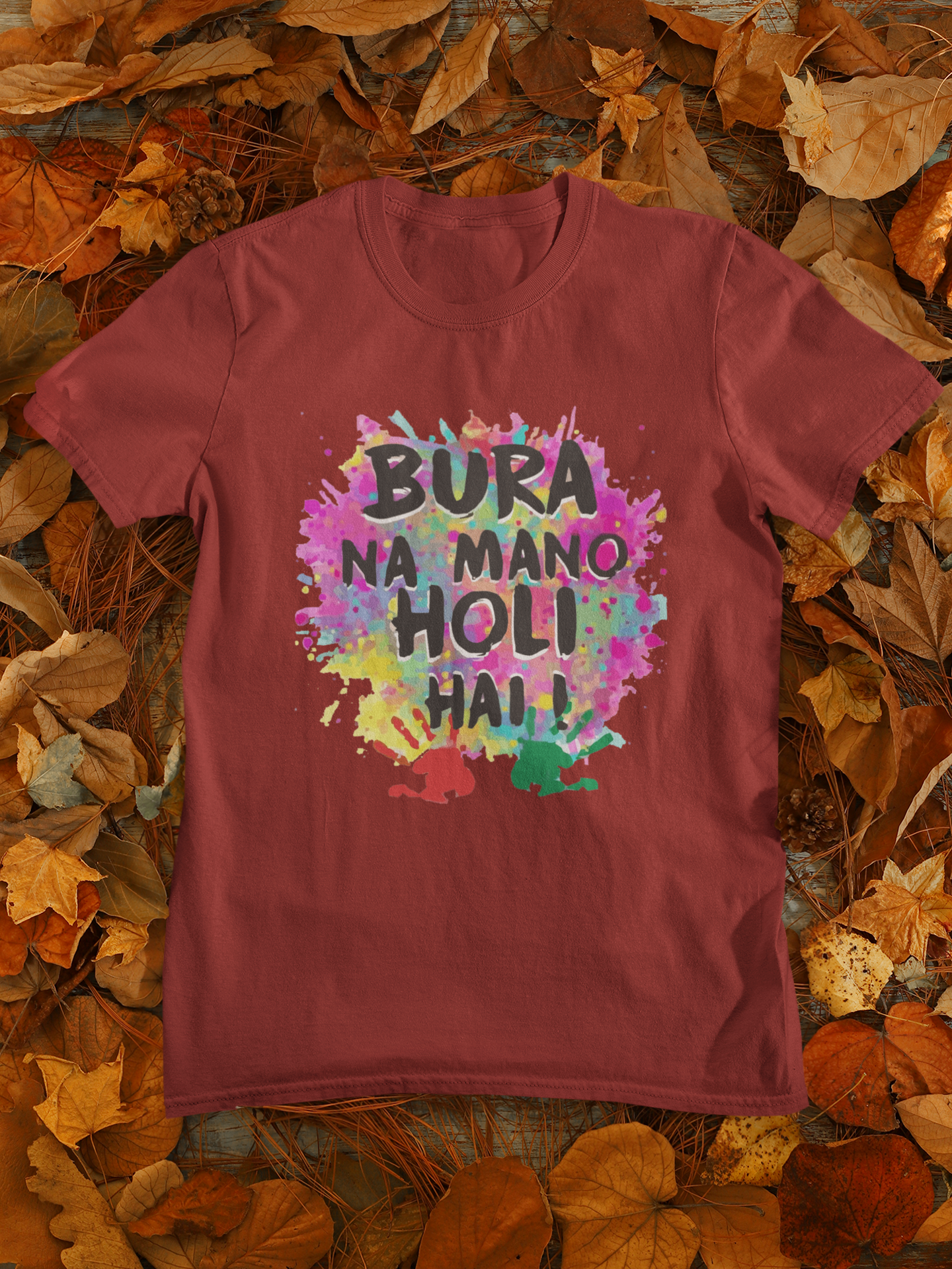 Bura Na Mano Holi Hai Mens Half Sleeves T-shirt- FunkyTeesClub