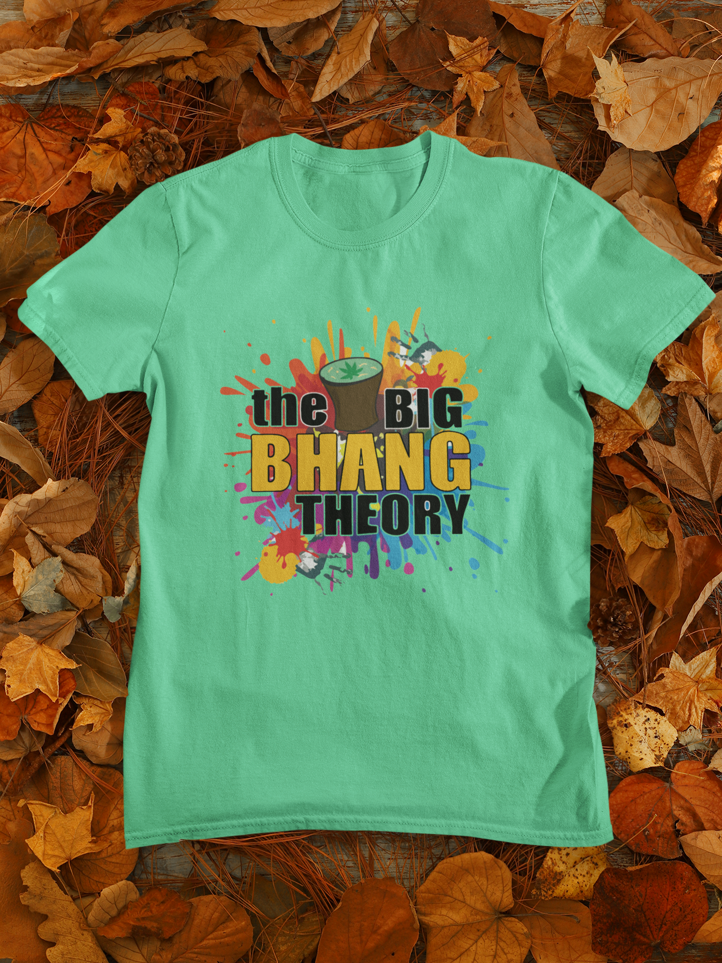 The Big Bhang Theory Holi Women Half Sleeves T-shirt- FunkyTeesClub