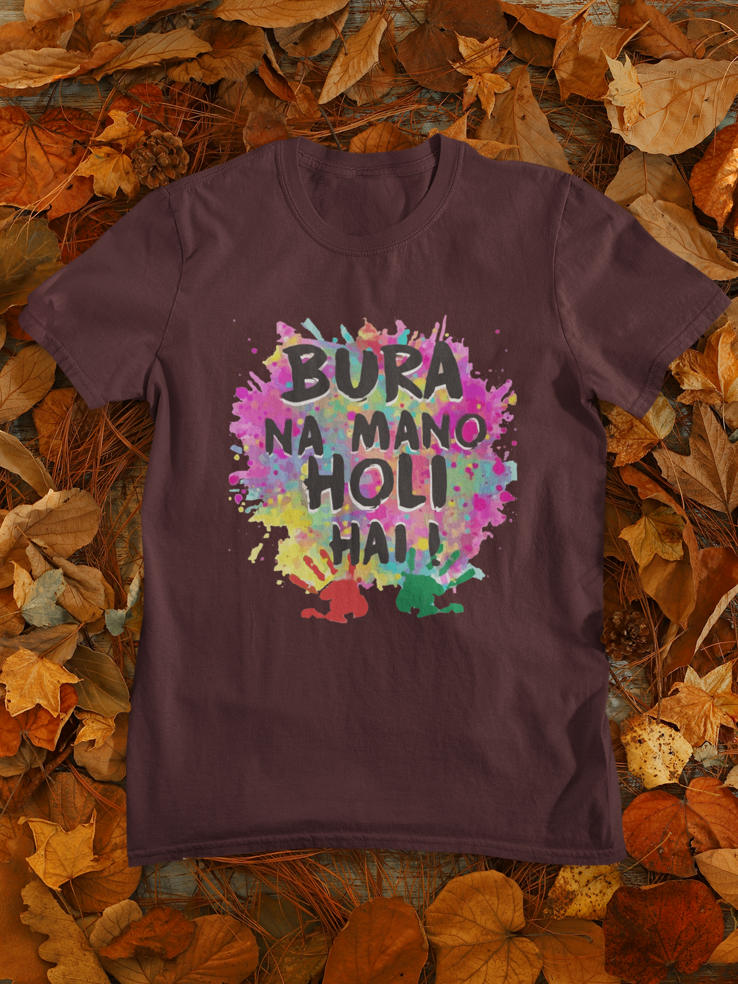 Bura Na Mano Holi Hai Mens Half Sleeves T-shirt- FunkyTeesClub