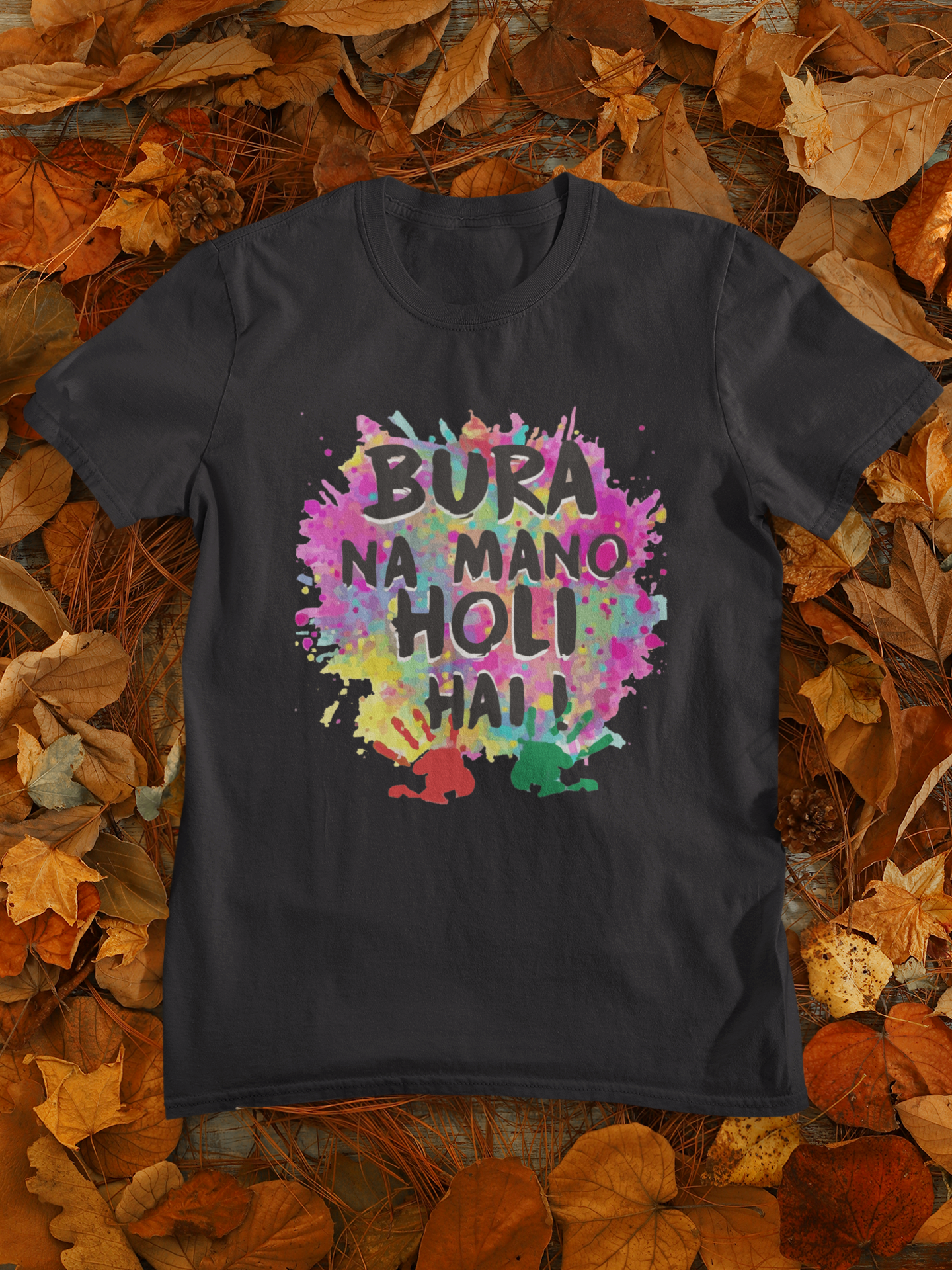 Bura Na Mano Holi Hai Mens Half Sleeves T-shirt- FunkyTeesClub