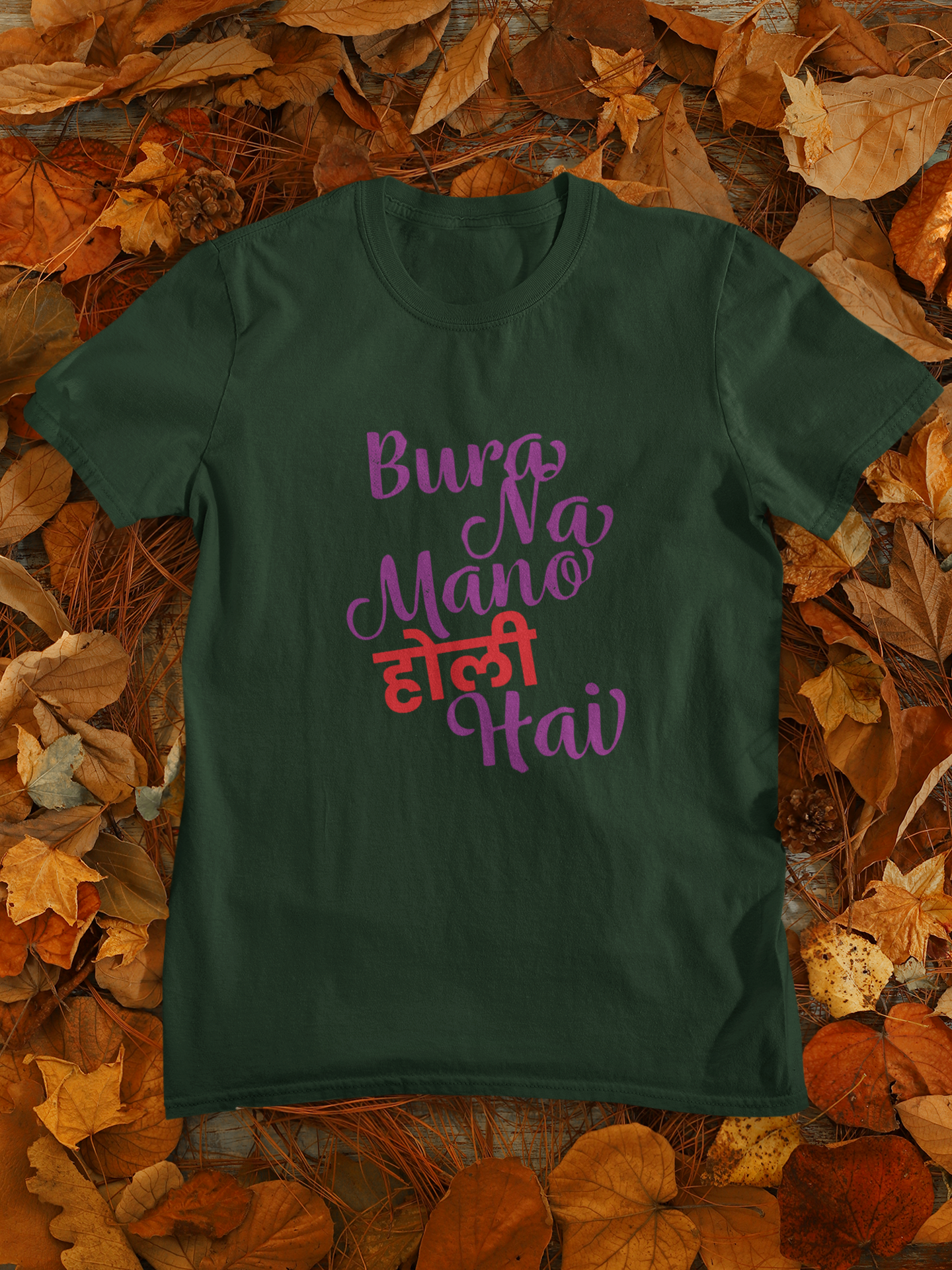 Bura Na Mano Holi Hai Women Half Sleeves T-shirt- FunkyTeesClub