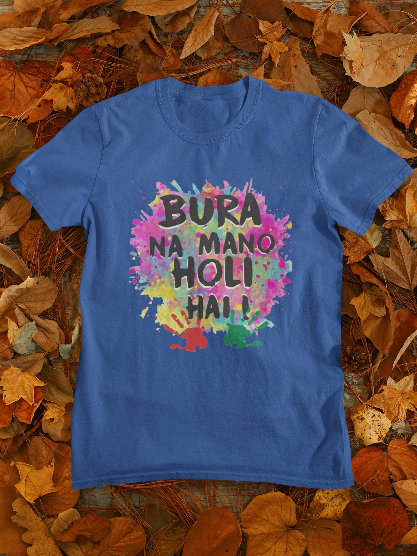 Bura Na Mano Holi Hai Mens Half Sleeves T-shirt- FunkyTeesClub