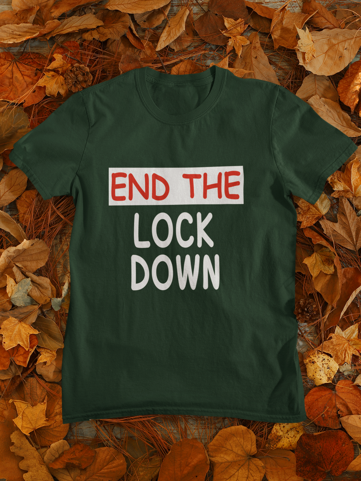 Anti Lockdown End The Lockdown Anti Government Women Half Sleeves T-shirt- FunkyTeesClub