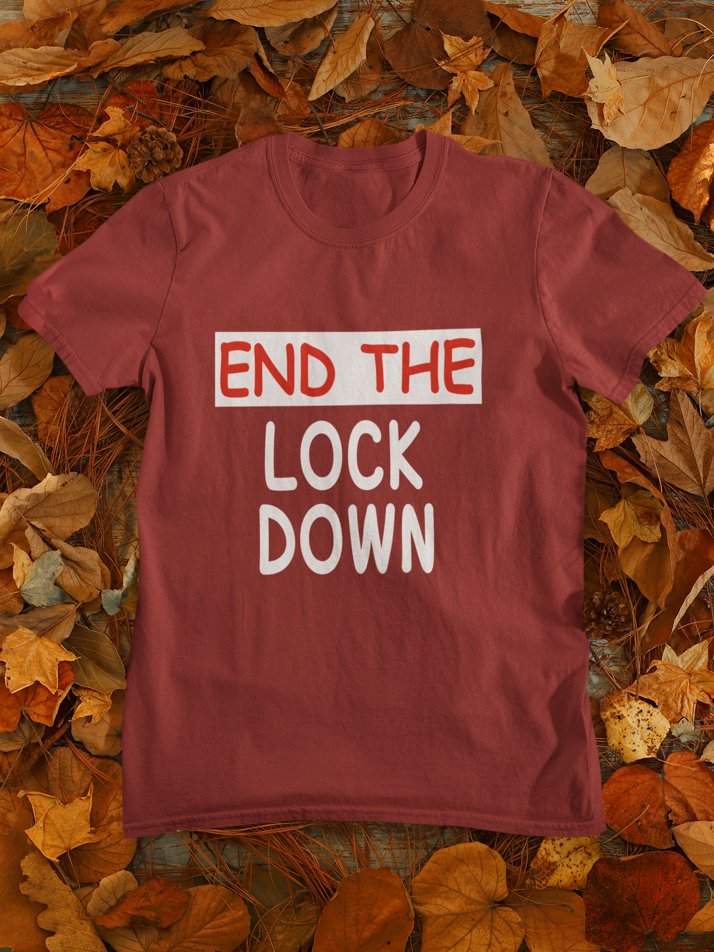 Anti Lockdown End The Lockdown Anti Government Women Half Sleeves T-shirt- FunkyTeesClub