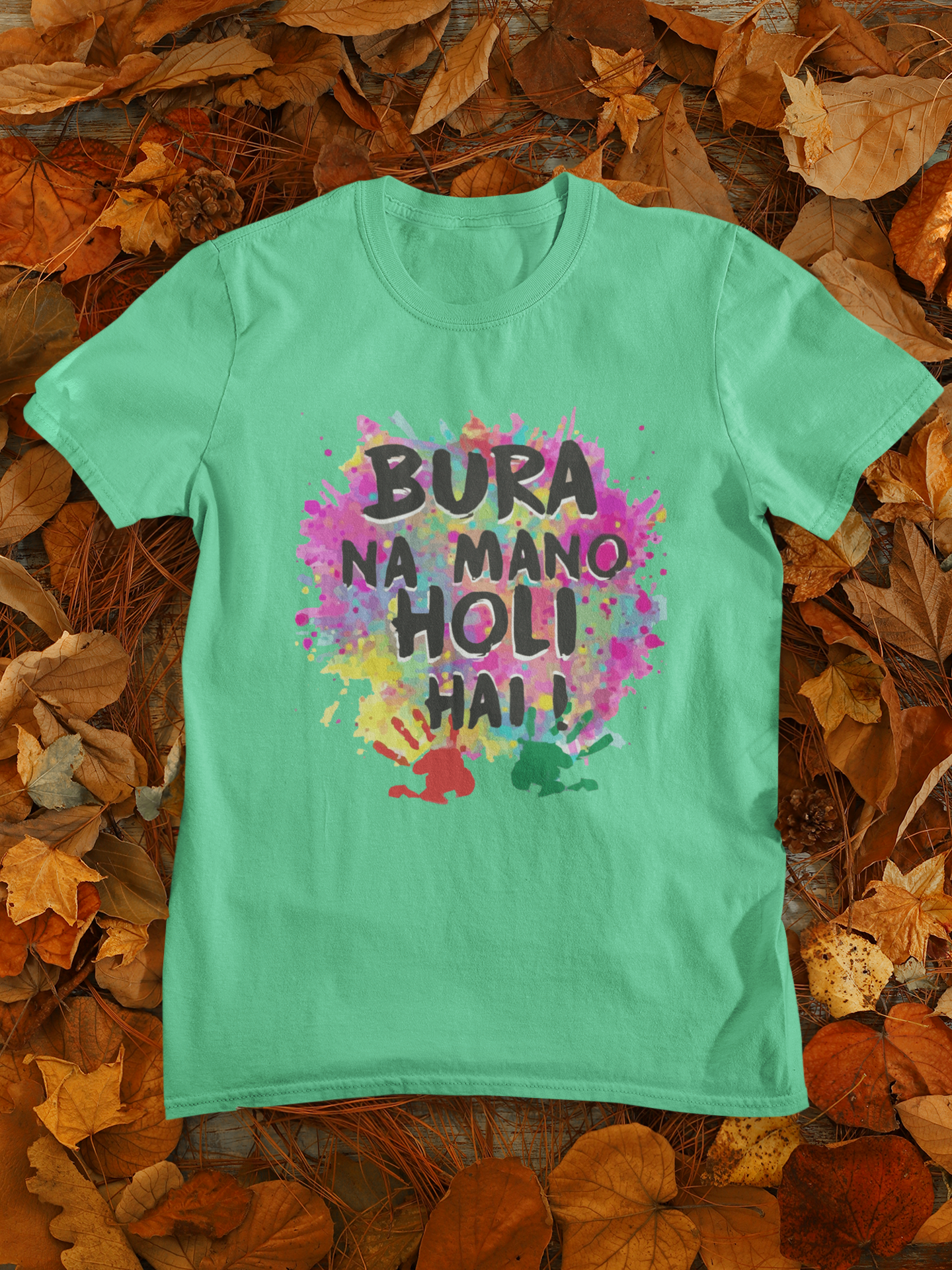 Bura Na Mano Holi Hai Mens Half Sleeves T-shirt- FunkyTeesClub