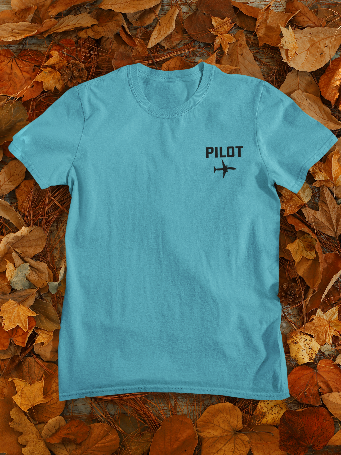 Pilot Pocket Design Pilot Mens Half Sleeves T-shirt- FunkyTeesClub
