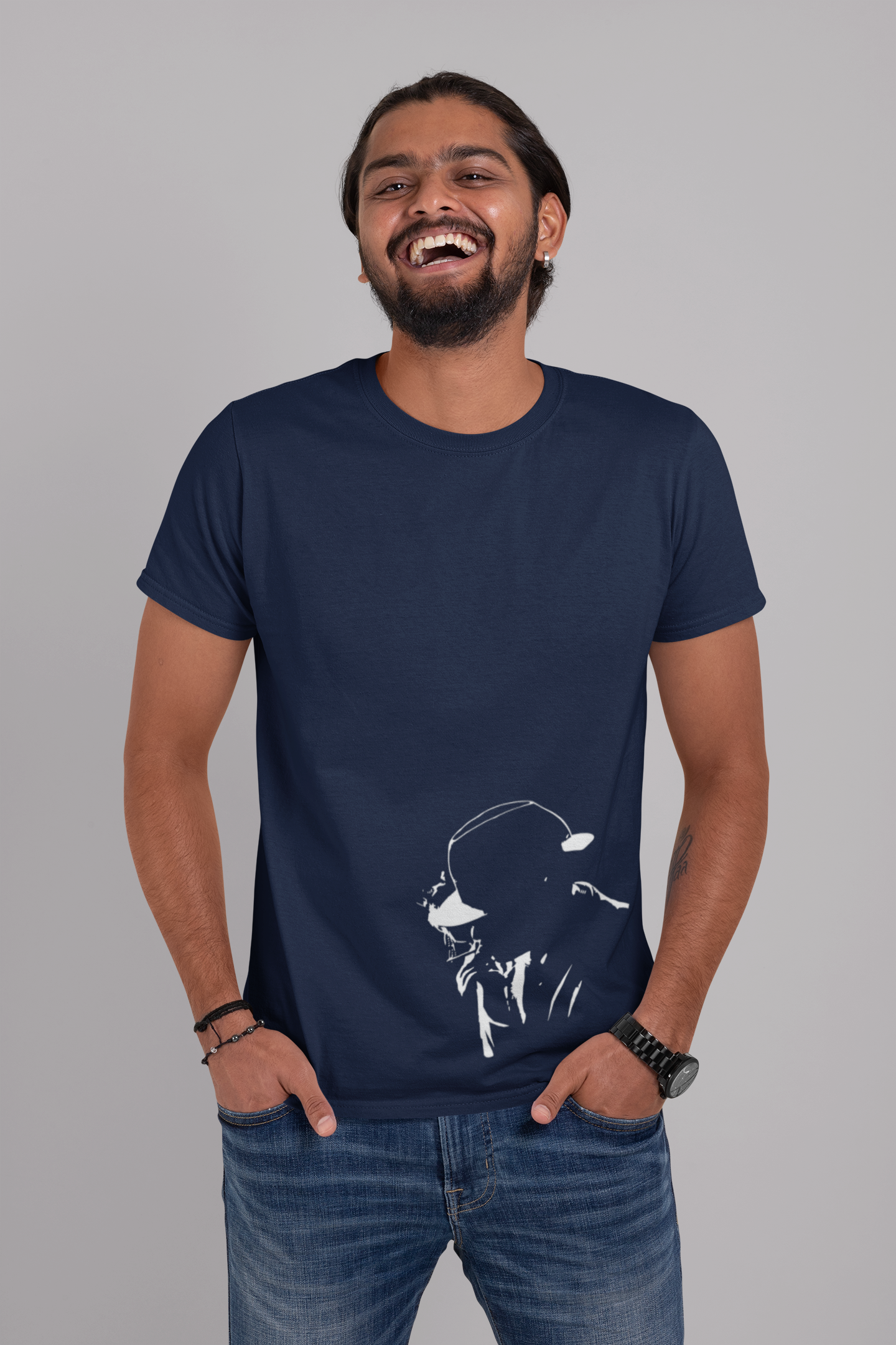 Smokey Mens Half Sleeves T-shirt- FunkyTeesClub