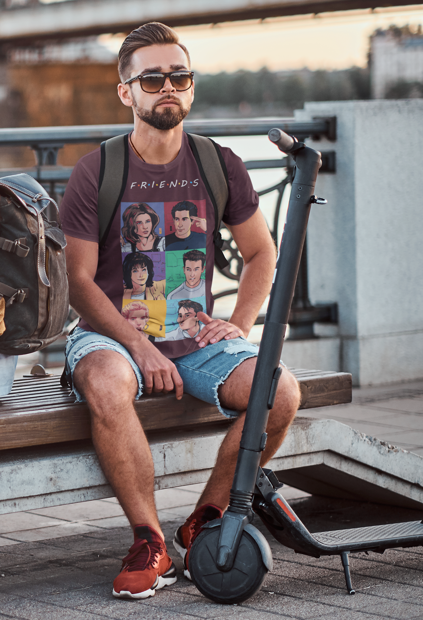 Friends Web Series Mens Half Sleeves T-shirt- FunkyTeesClub