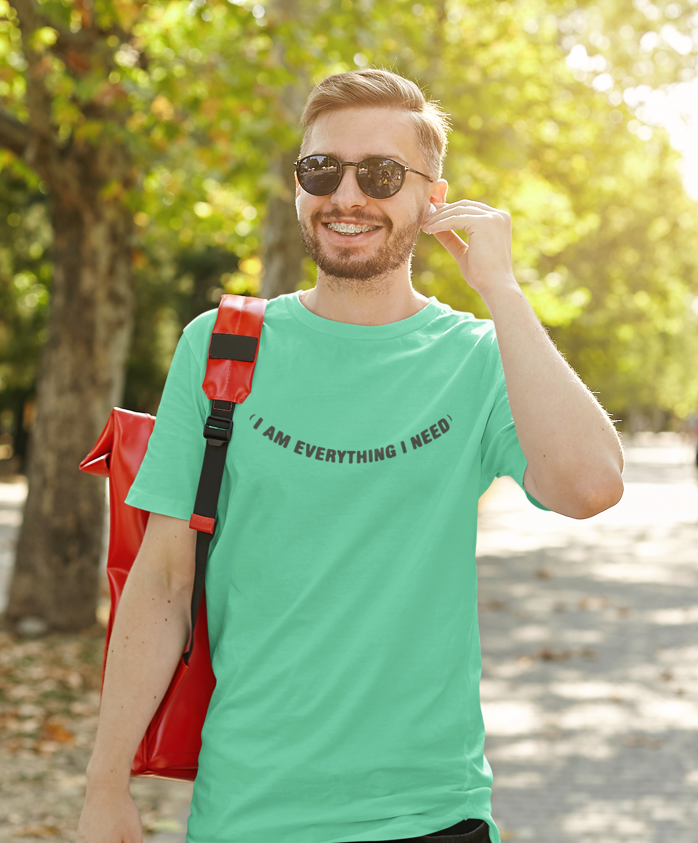 Everything I Need Desi Mens Half Sleeves T-shirt- FunkyTeesClub