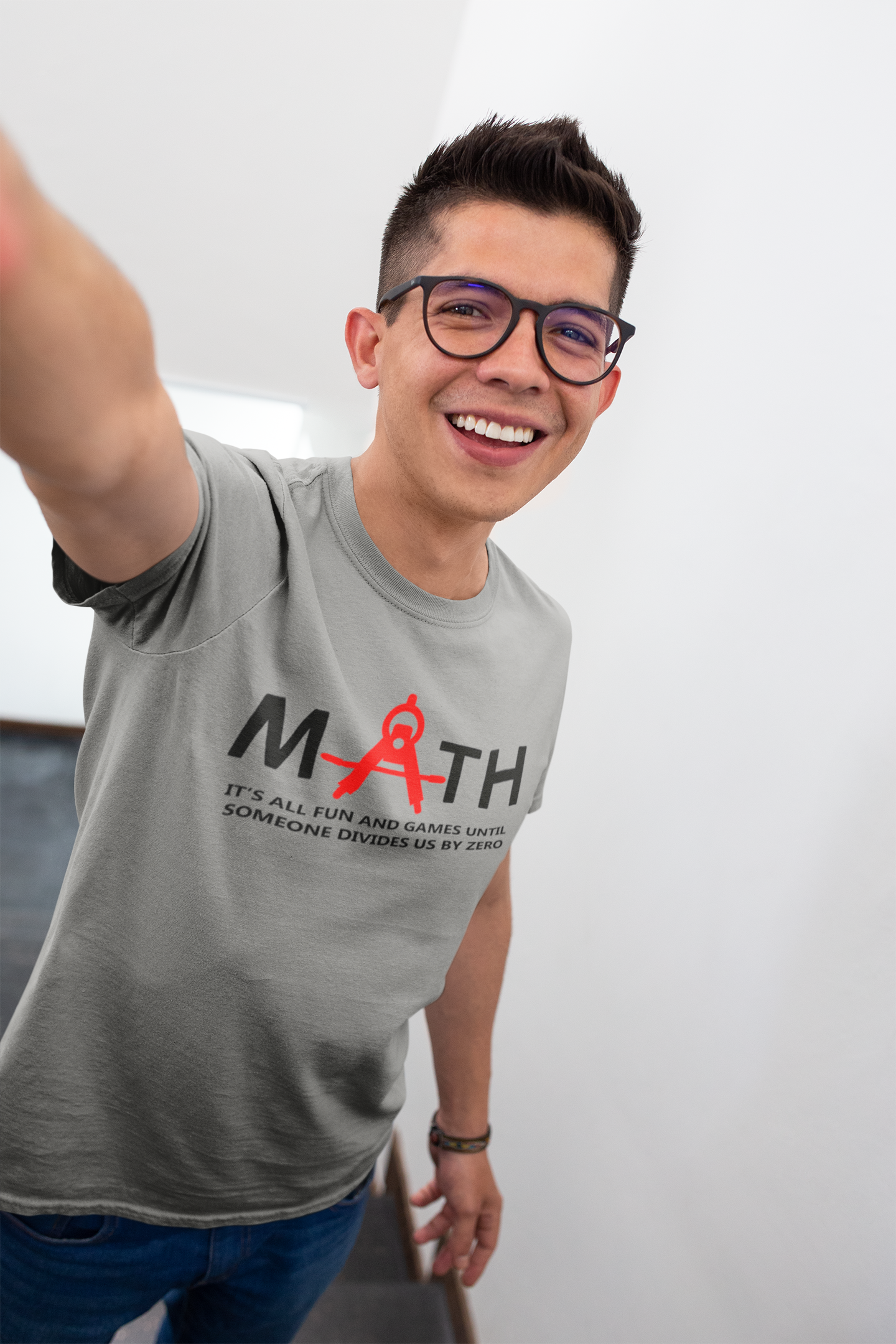 Math Teacher Mens Half Sleeves T-shirt- FunkyTeesClub