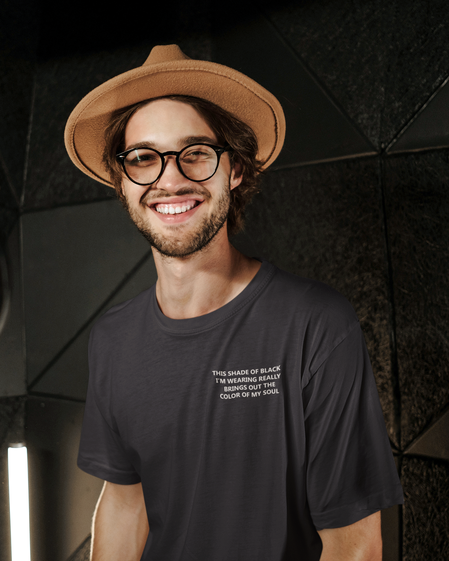 This Shade Of Black I Am Wearing Mens Half Sleeves T-shirt- FunkyTeesClub