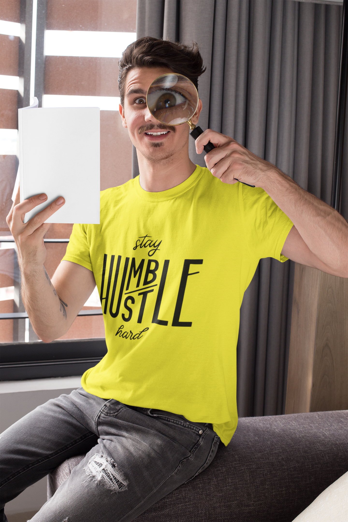 Stay Humble Mens Half Sleeves T-shirt- FunkyTeesClub