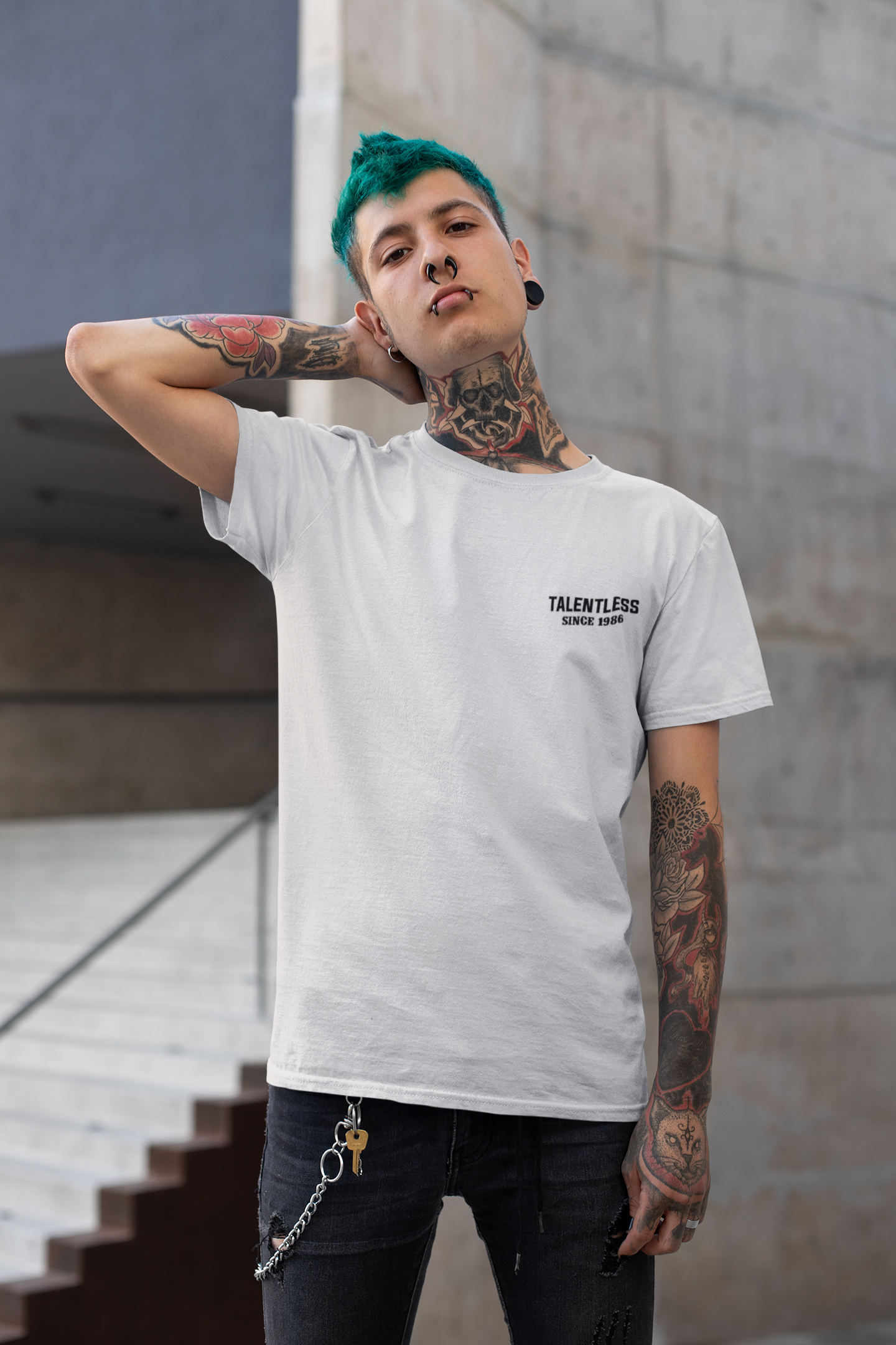 Talentless Mens Half Sleeves T-shirt- FunkyTeesClub