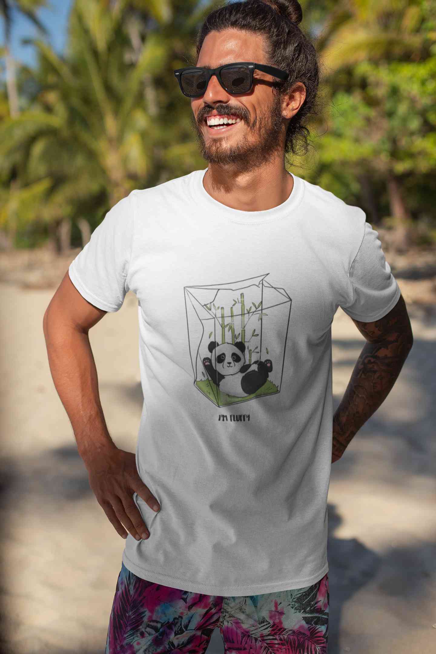 I Am Fluffy Mens Half Sleeves T-shirt- FunkyTeesClub