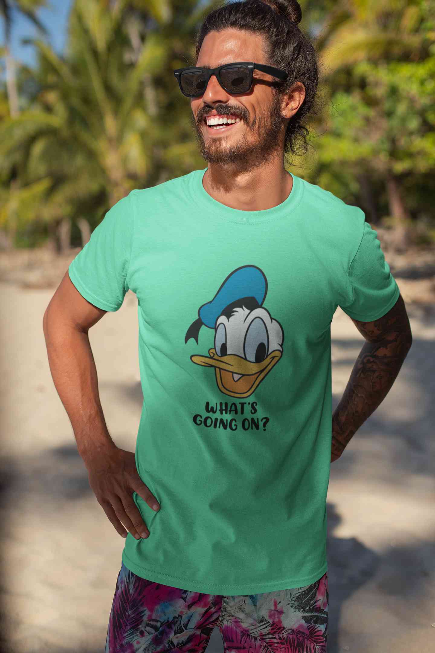 Whats Going On Mens Half Sleeves T-shirt- FunkyTeesClub