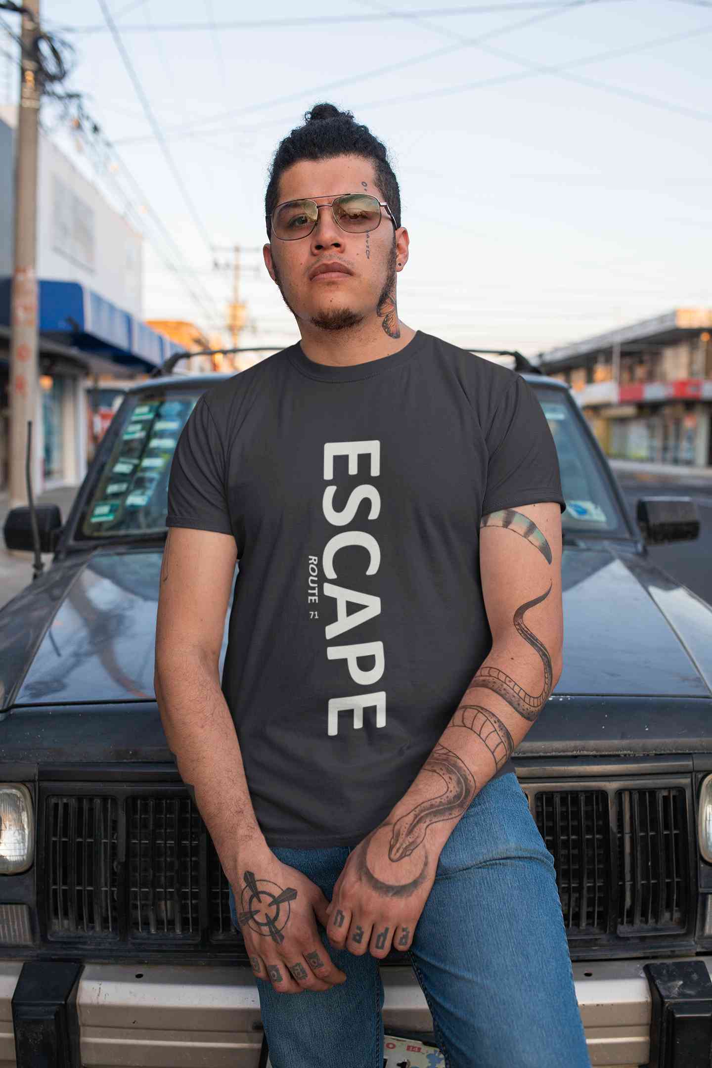 Escape Mens Half Sleeves T-shirt- FunkyTeesClub