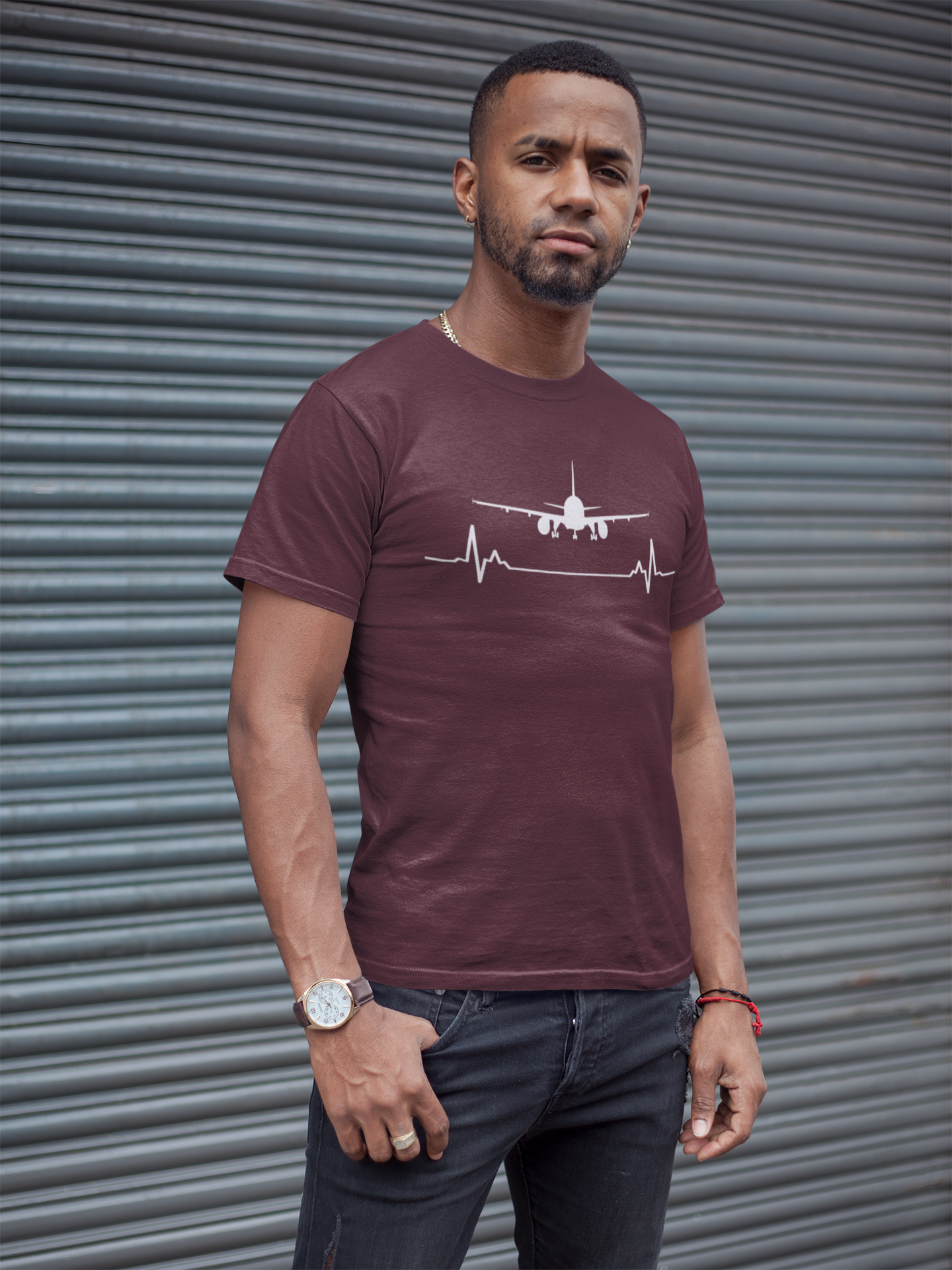 Runway Airstrip Pilot Mens Half Sleeves T-shirt- FunkyTeesClub