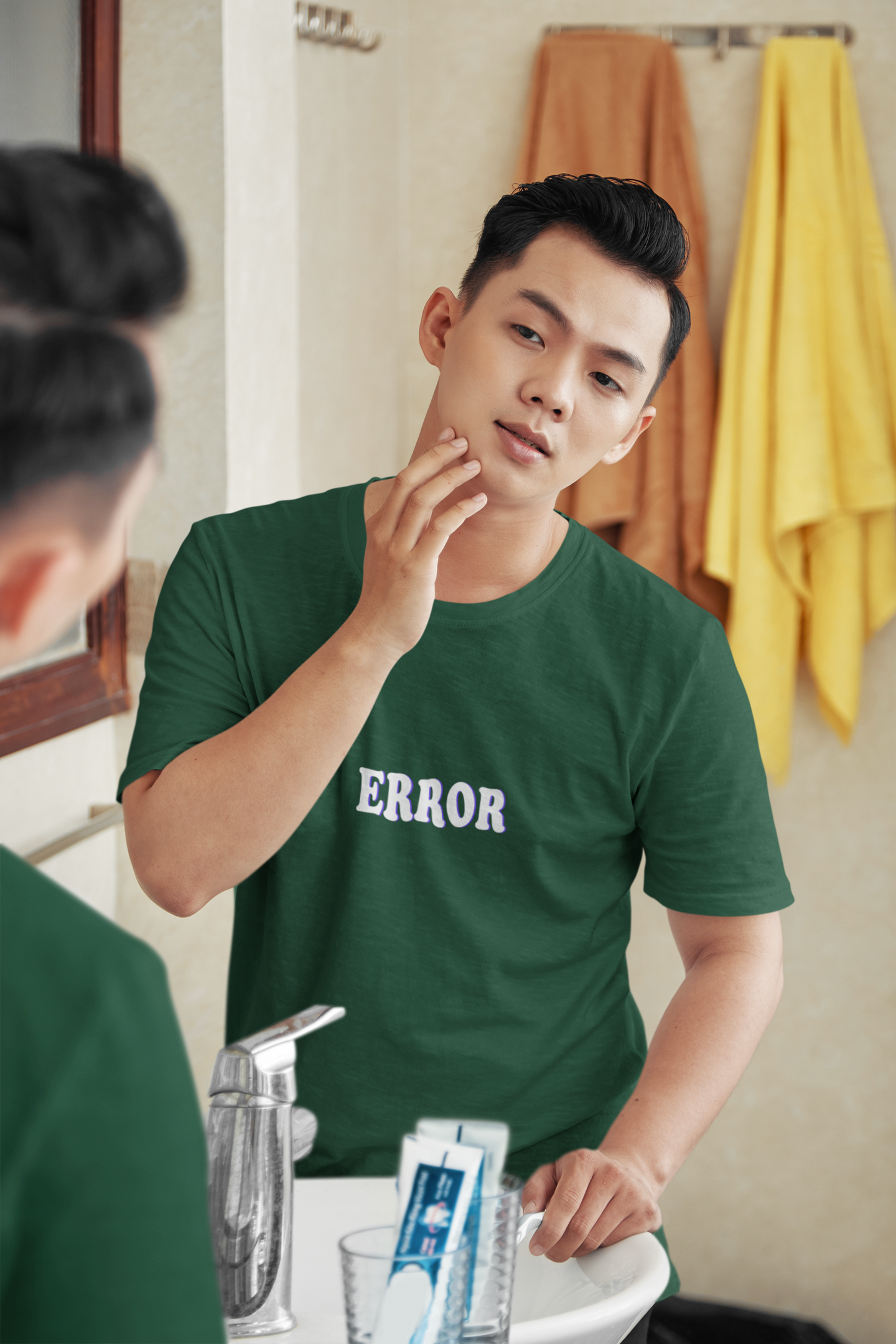 Error Minimal Mens Half Sleeves T-shirt- FunkyTeesClub