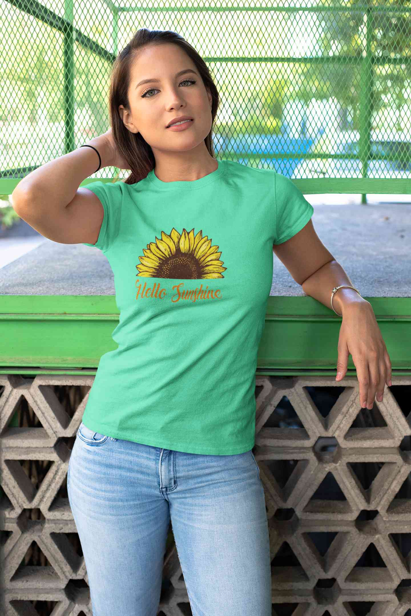 Hello Sunshine Women Half Sleeves T-shirt- FunkyTeesClub