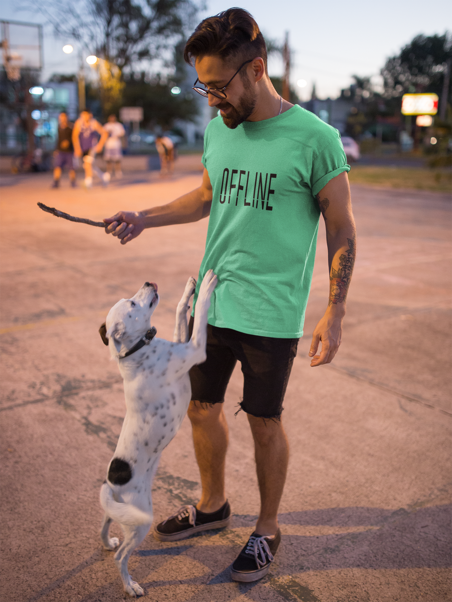 Offline Mens Half Sleeves T-shirt- FunkyTeesClub