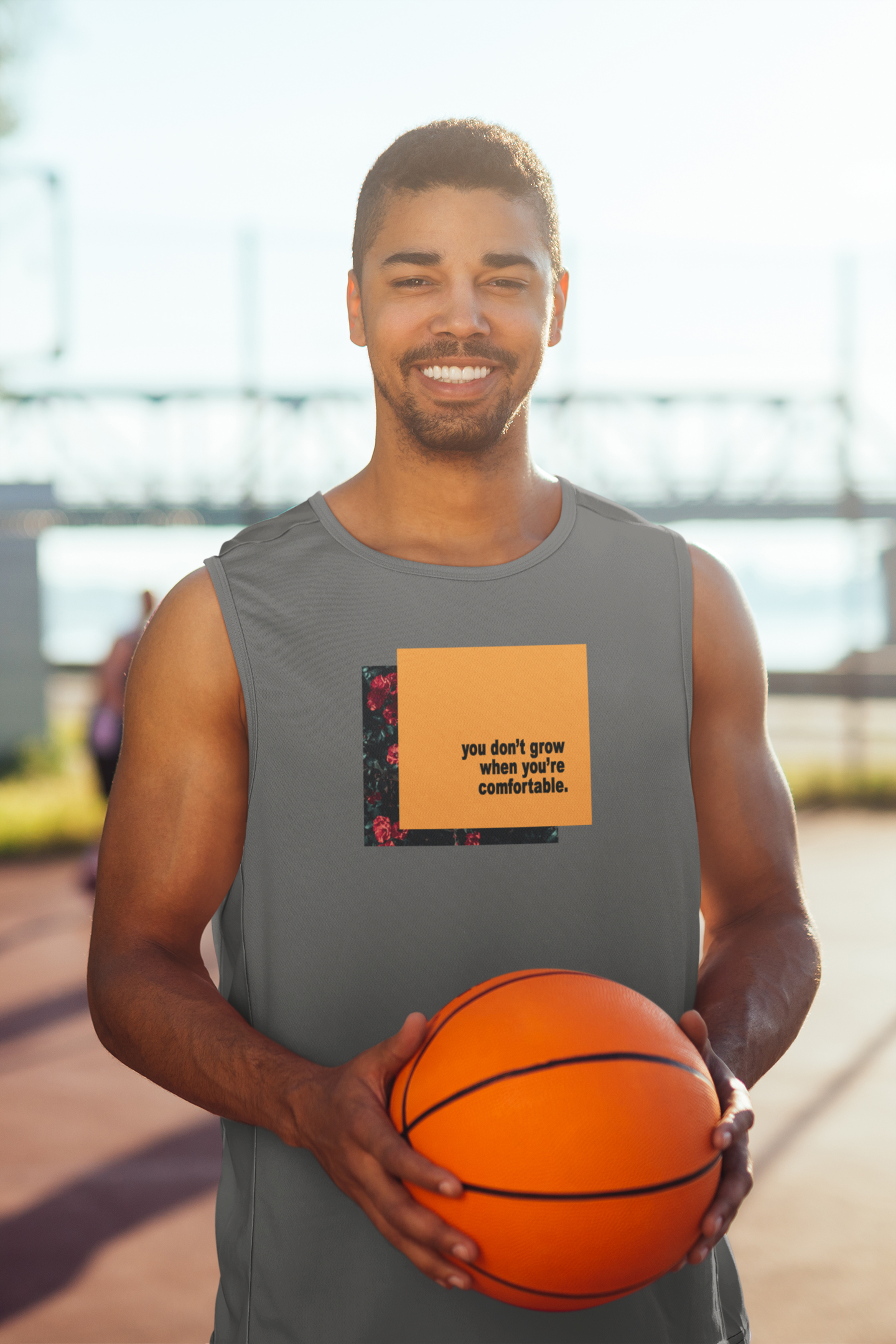 You Dont Grow Minimal Men Gym Vest-FunkyTeesClub