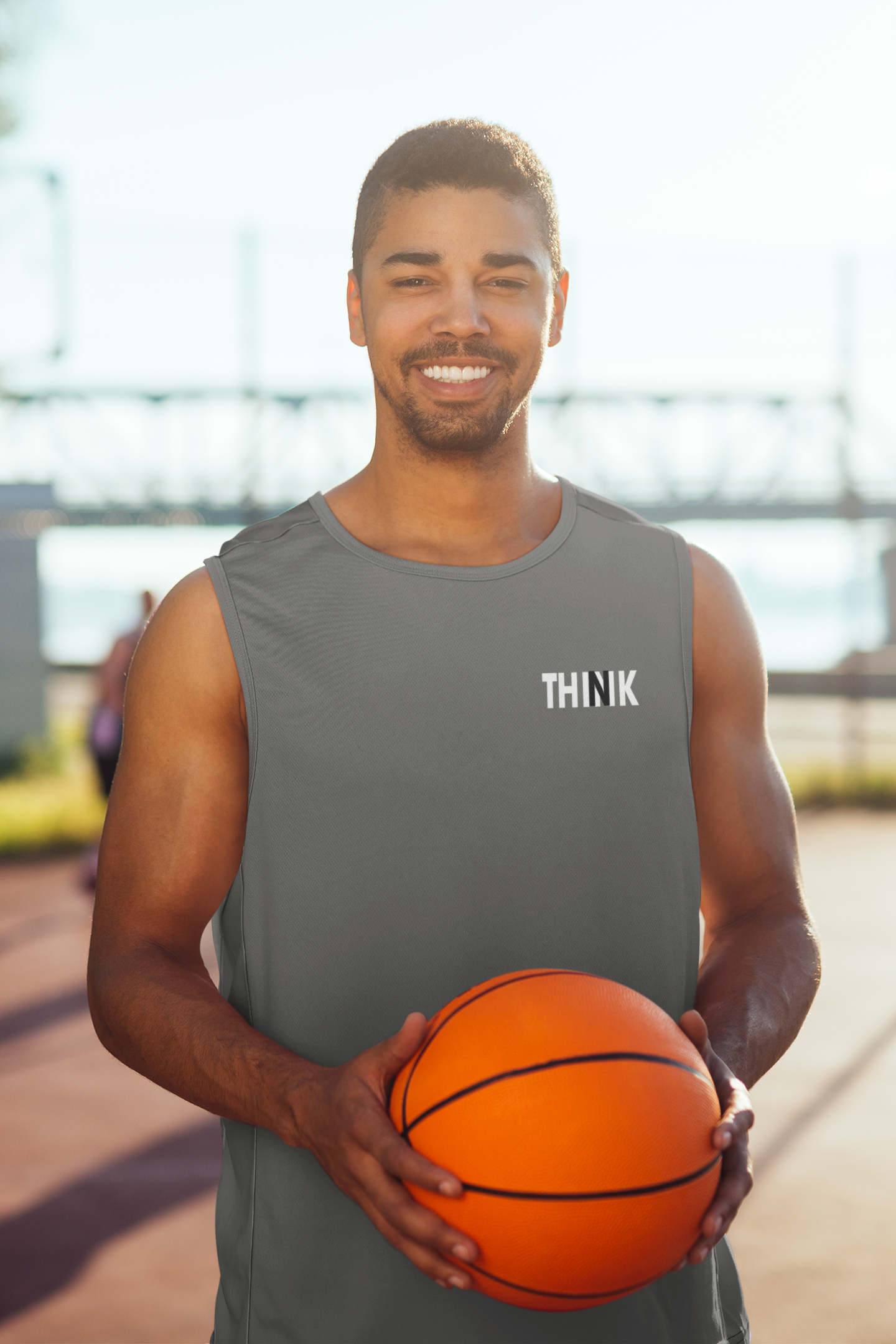 Think Minimal Men Sleeveless T-Shirts-FunkyTeesClub