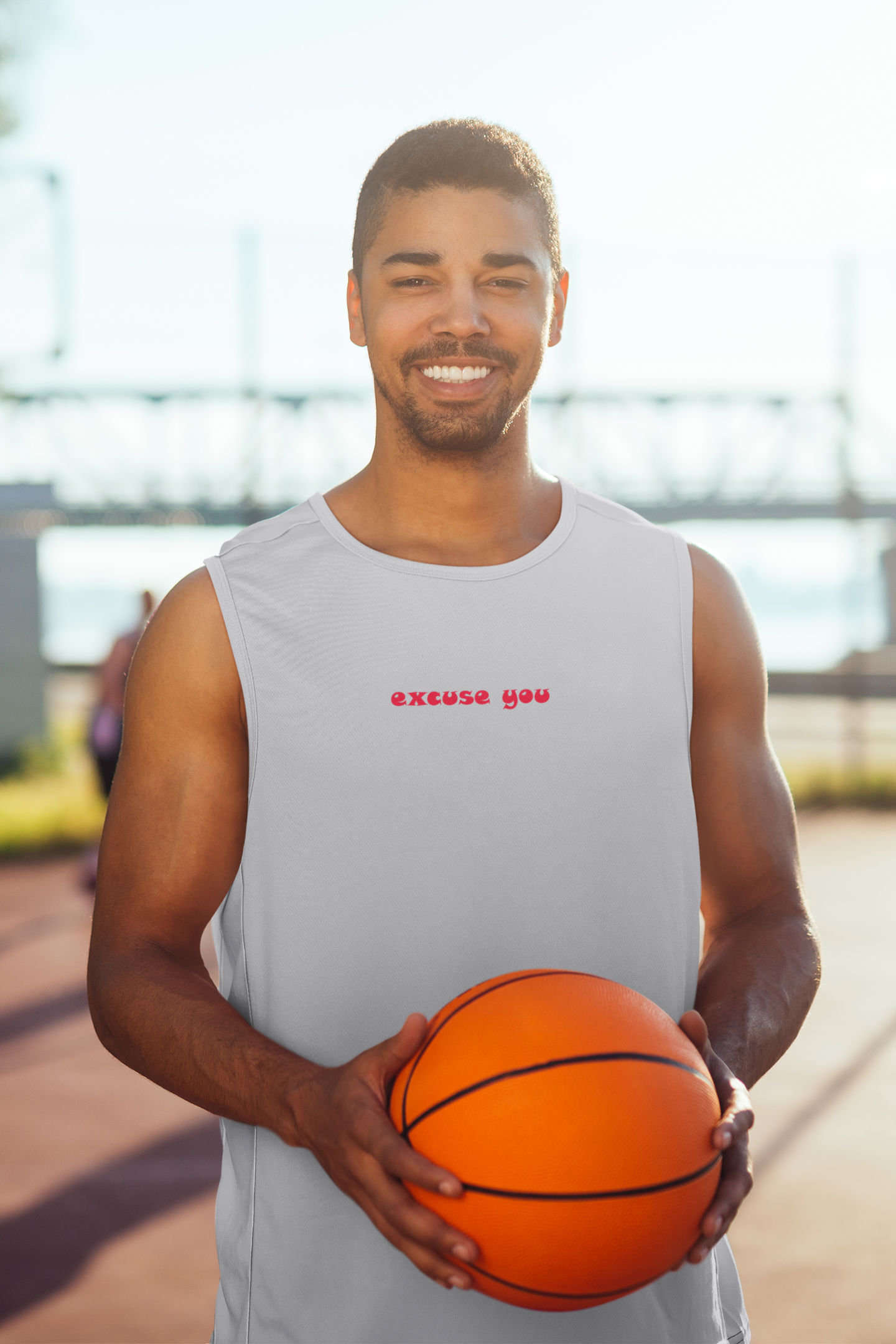Excuse You Minimal Men Sleeveless T-Shirts-FunkyTeesClub