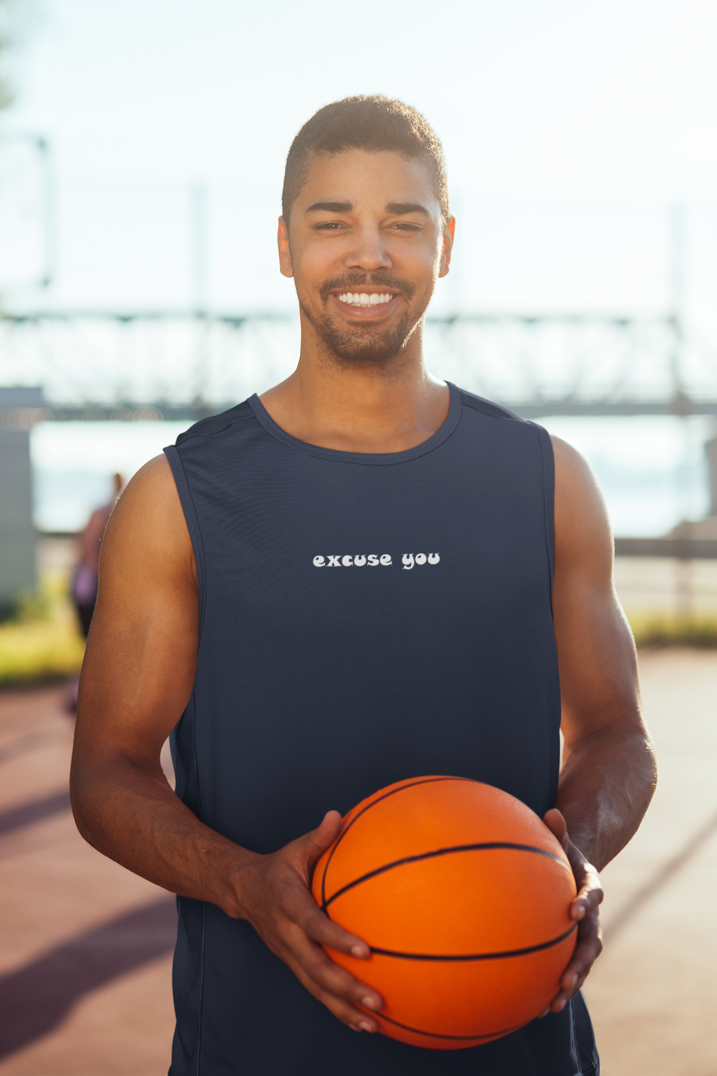 Excuse You Minimal Men Sleeveless T-Shirts-FunkyTeesClub