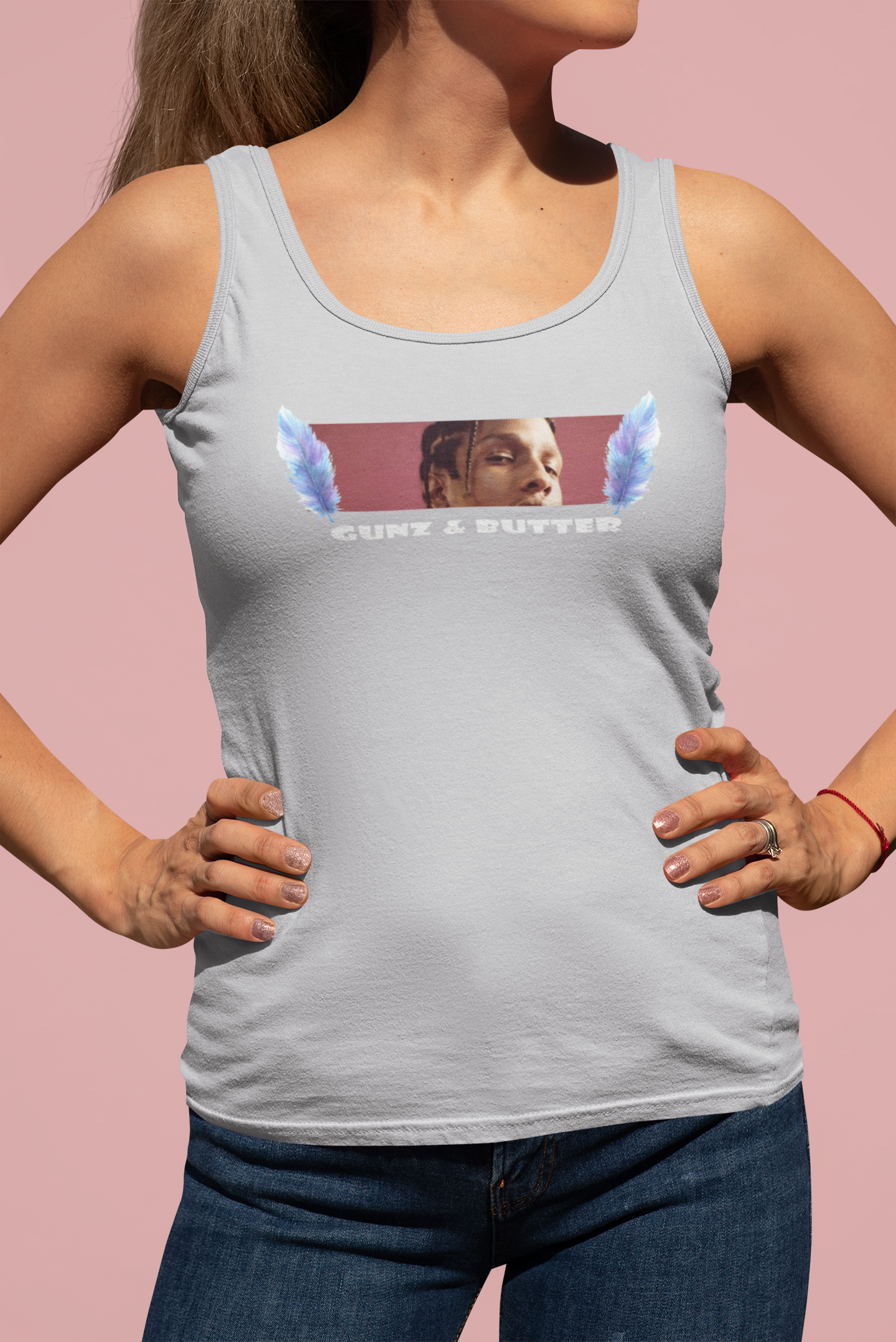 Gunz Butter Minimals Women Tank Top- FunkyTeesClub