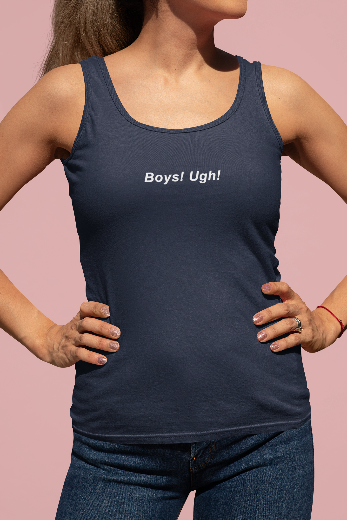 Boys Ugh Minimals Women Tank Top- FunkyTeesClub