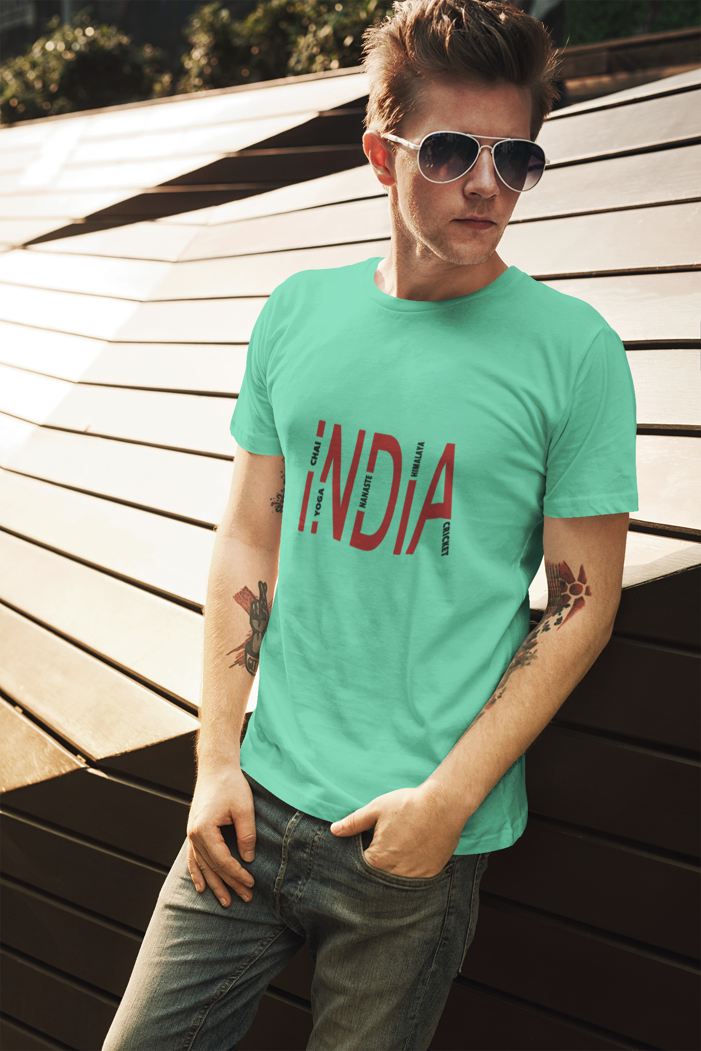 India Mens Half Sleeves T-shirt- FunkyTeesClub
