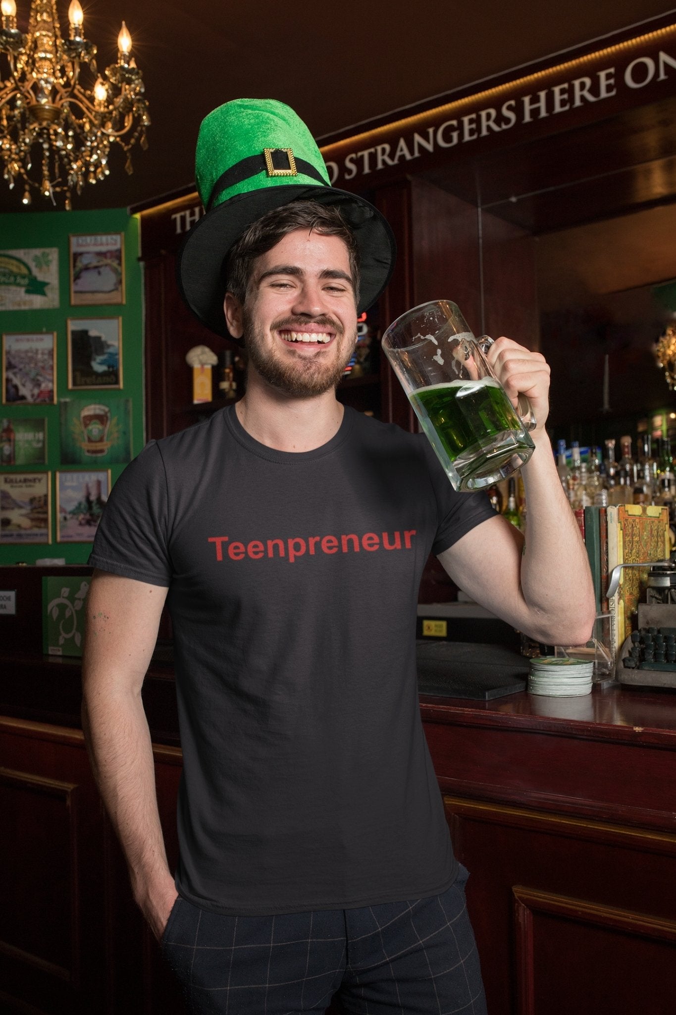 Teenpreneur Mens Half Sleeves T-shirt- FunkyTeesClub - Funky Tees Club
