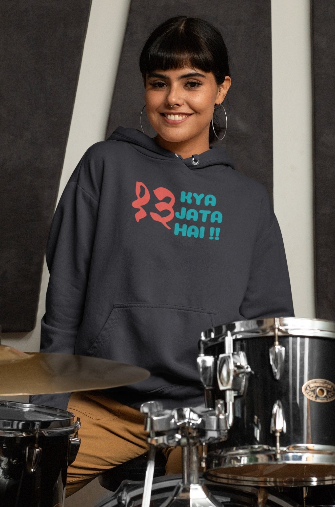 Tera Kya Jata Hai Hoodies for Women-FunkyTeesClub - Funky Tees Club