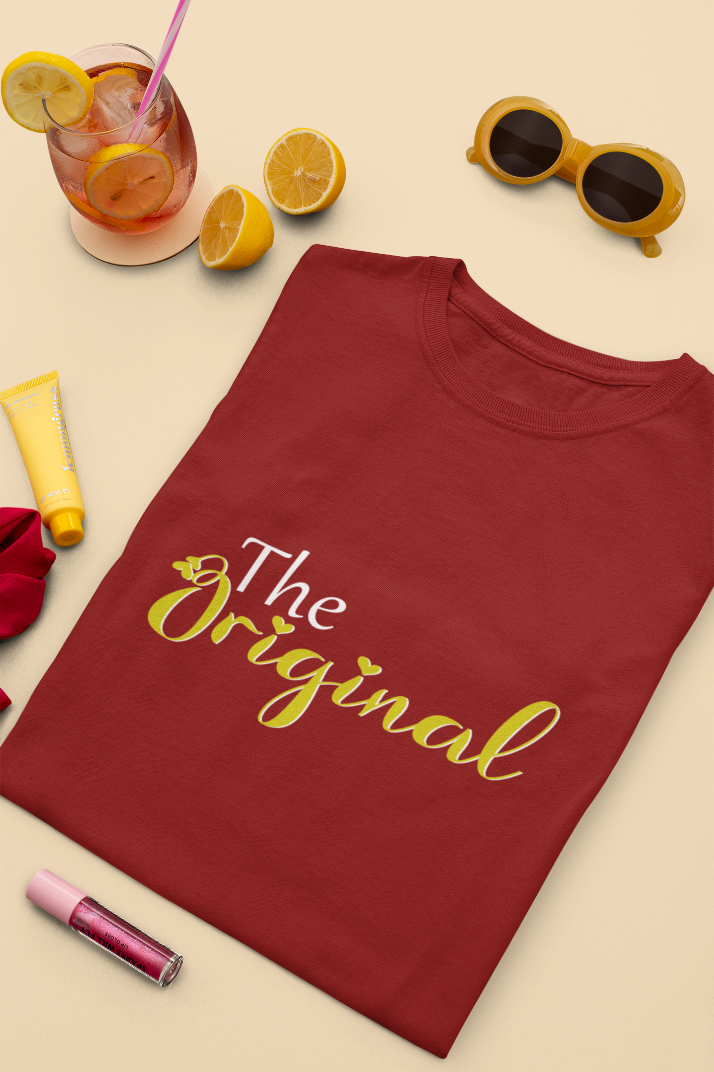 The Original Mother And Son Red Matching T-Shirt- FunkyTeesClub