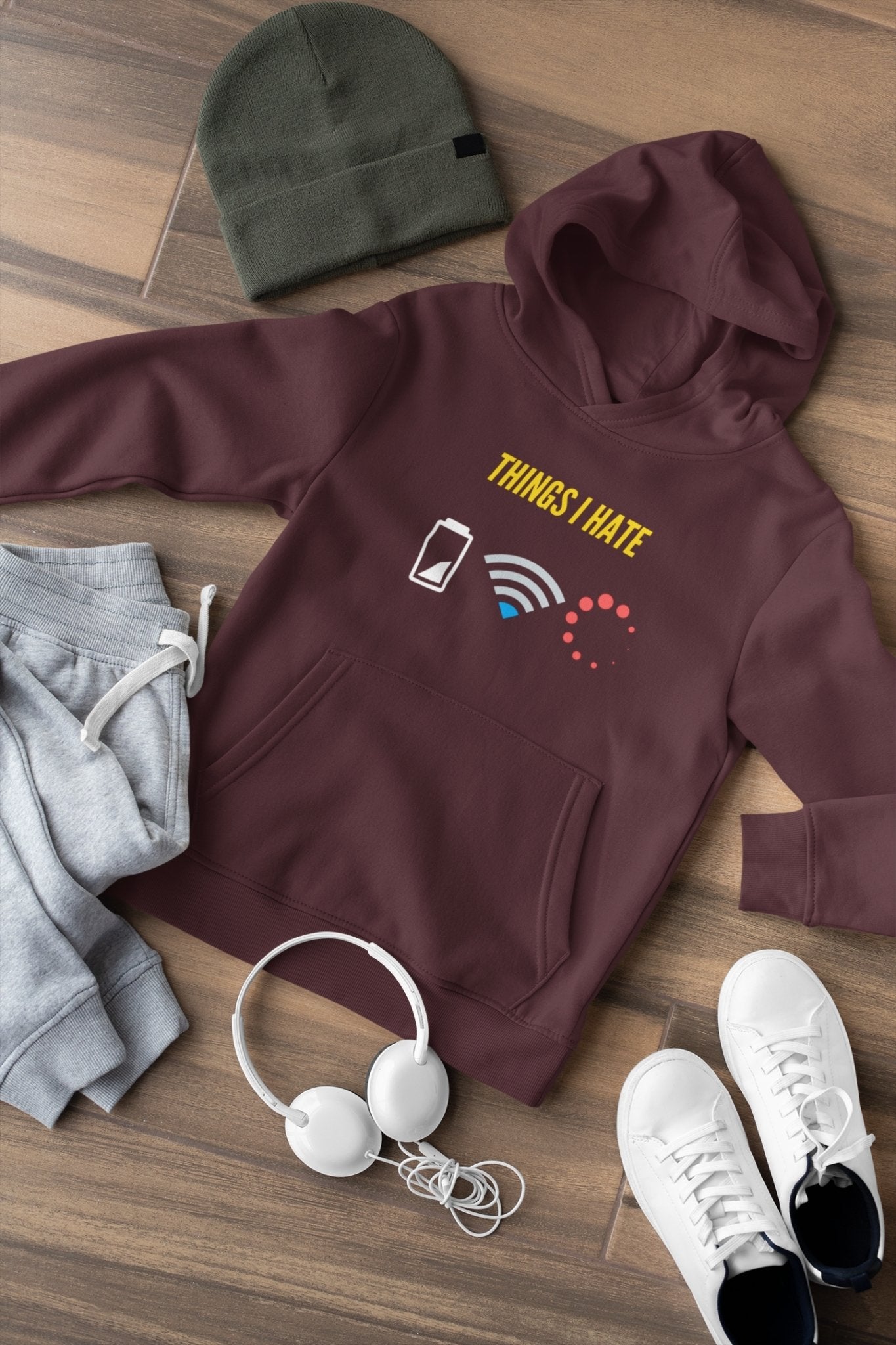 Things I hate Geek Men Hoodies-FunkyTeesClub - Funky Tees Club