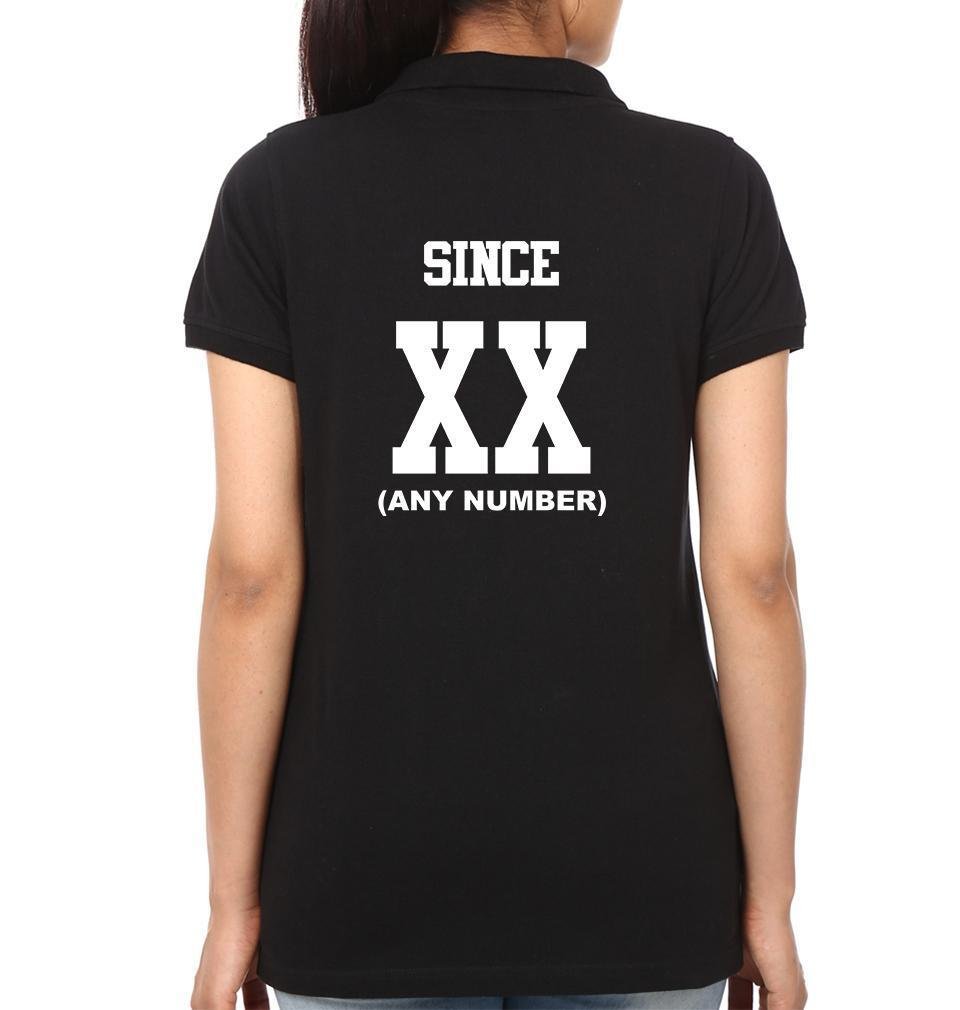 Together Since XX Couple Polo Half Sleeves T-Shirts -FunkyTees - Funky Tees Club