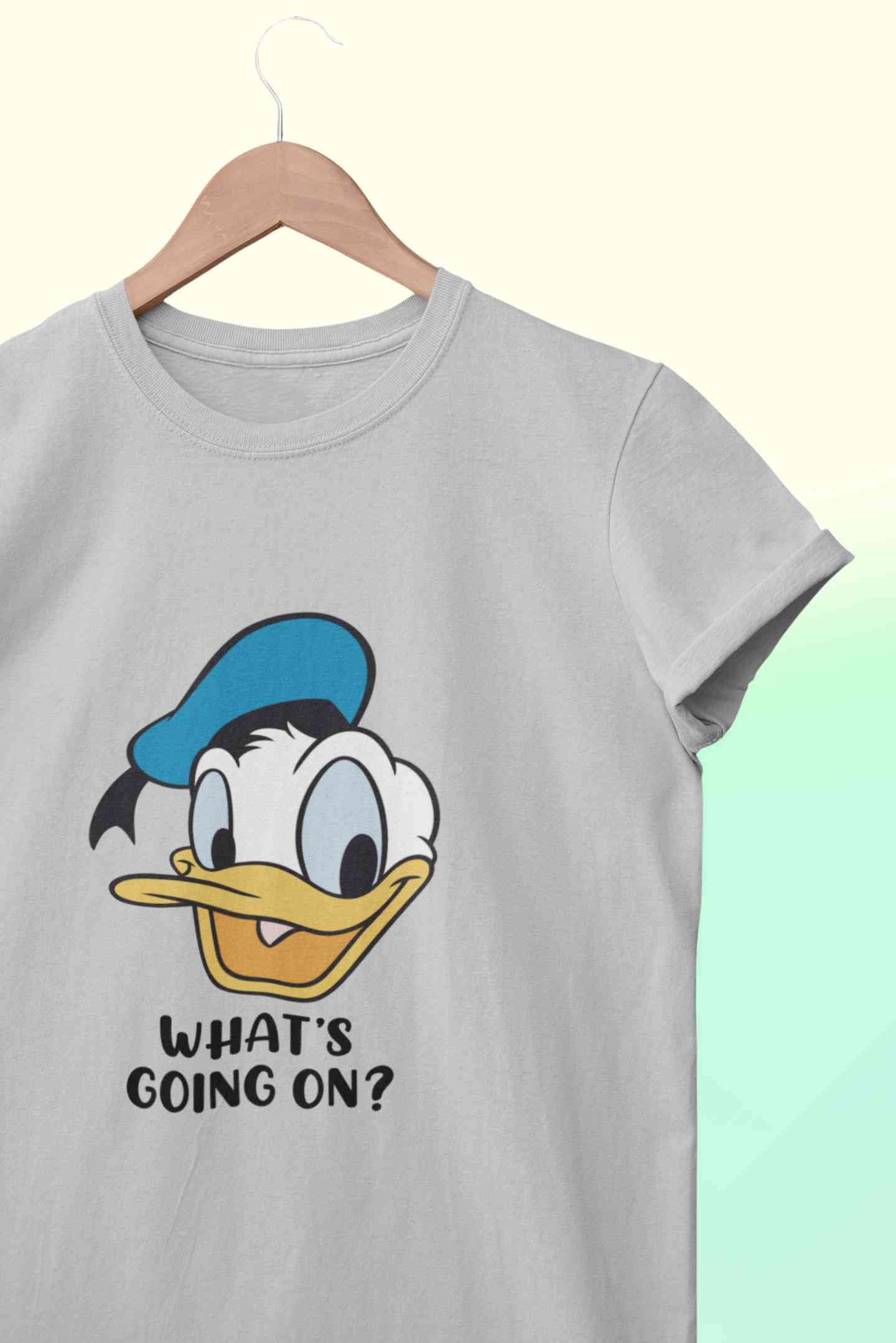Whats Going On Mens Half Sleeves T-shirt- FunkyTeesClub
