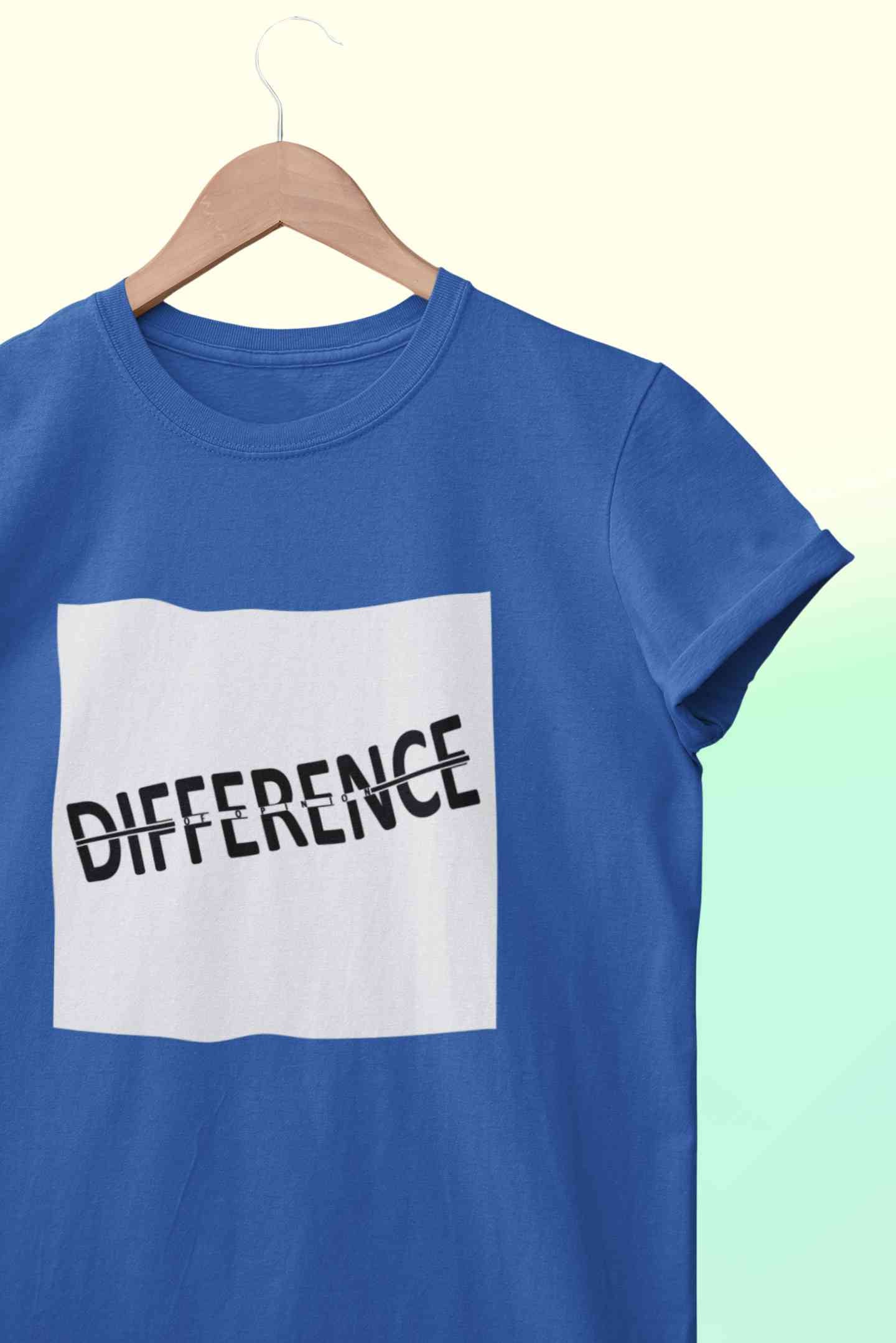 Difference Of Opinion Mens Half Sleeves T-shirt- FunkyTeesClub