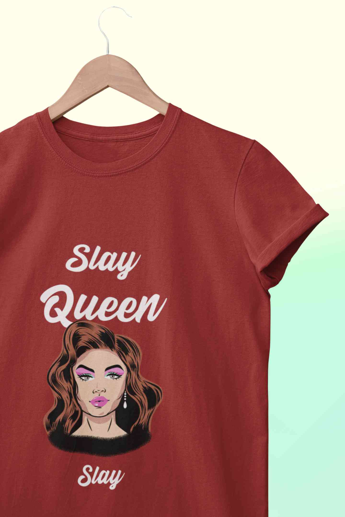 Slay Queen Women Half Sleeves T-shirt- FunkyTeesClub