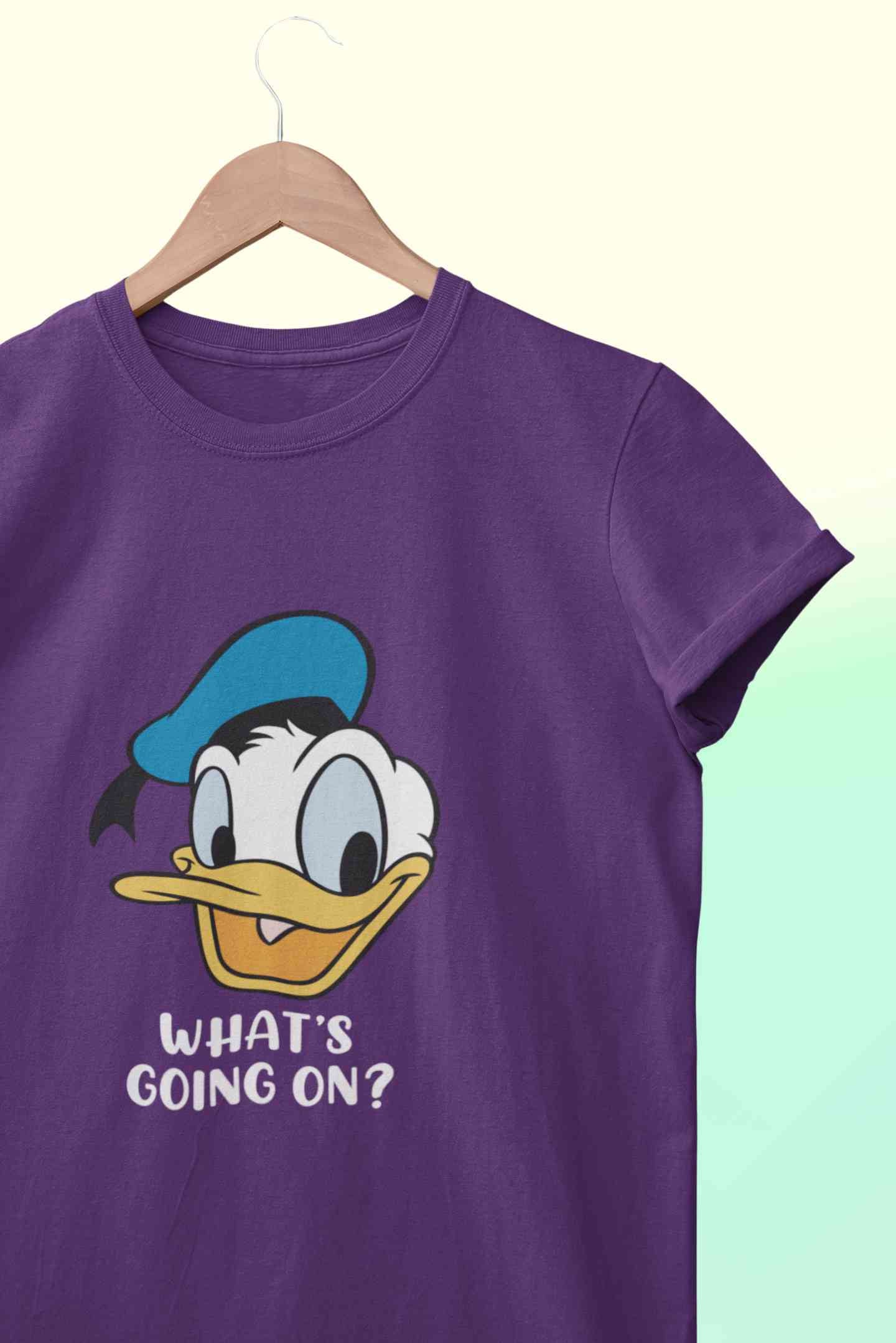 Whats Going On Mens Half Sleeves T-shirt- FunkyTeesClub