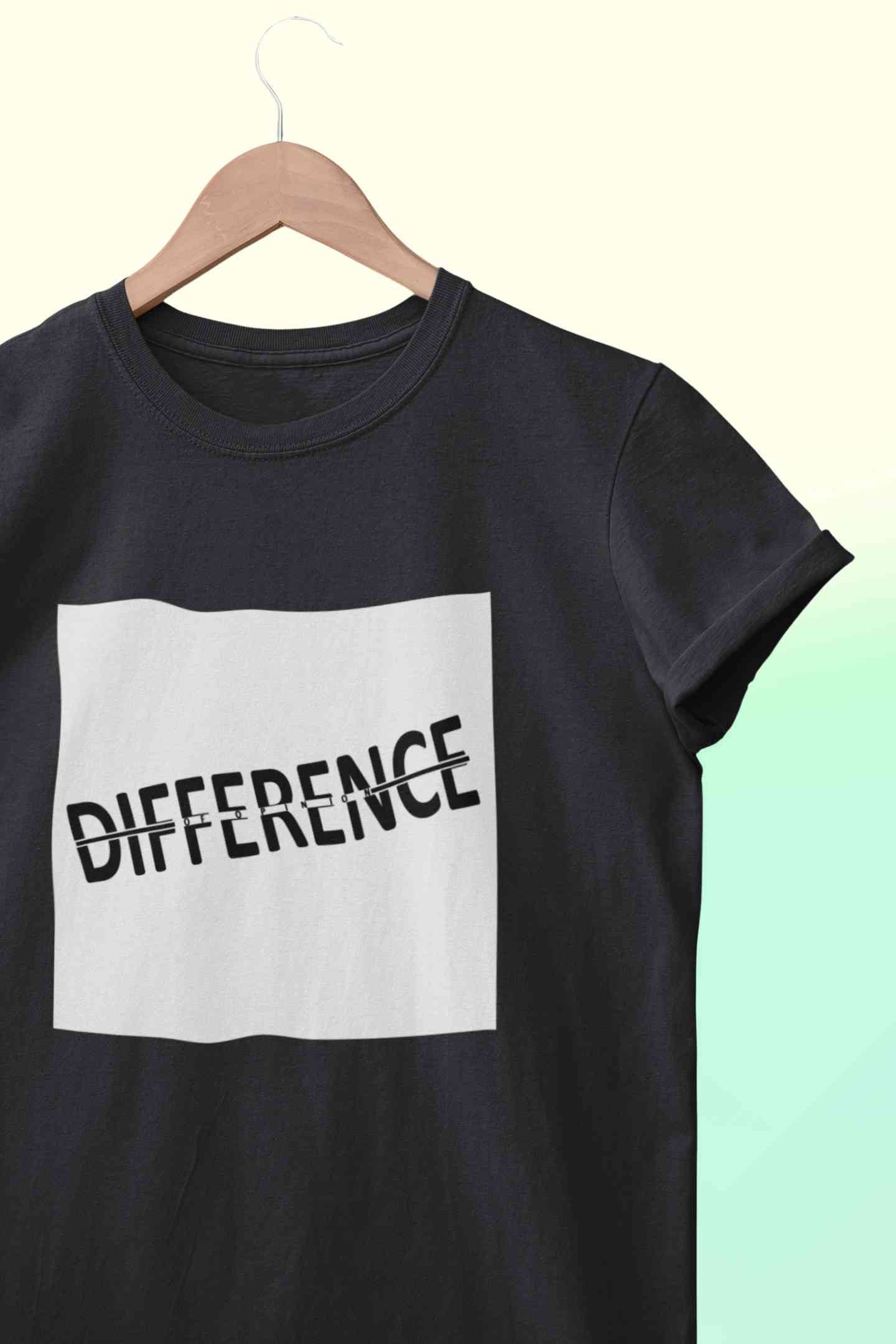 Difference Of Opinion Mens Half Sleeves T-shirt- FunkyTeesClub