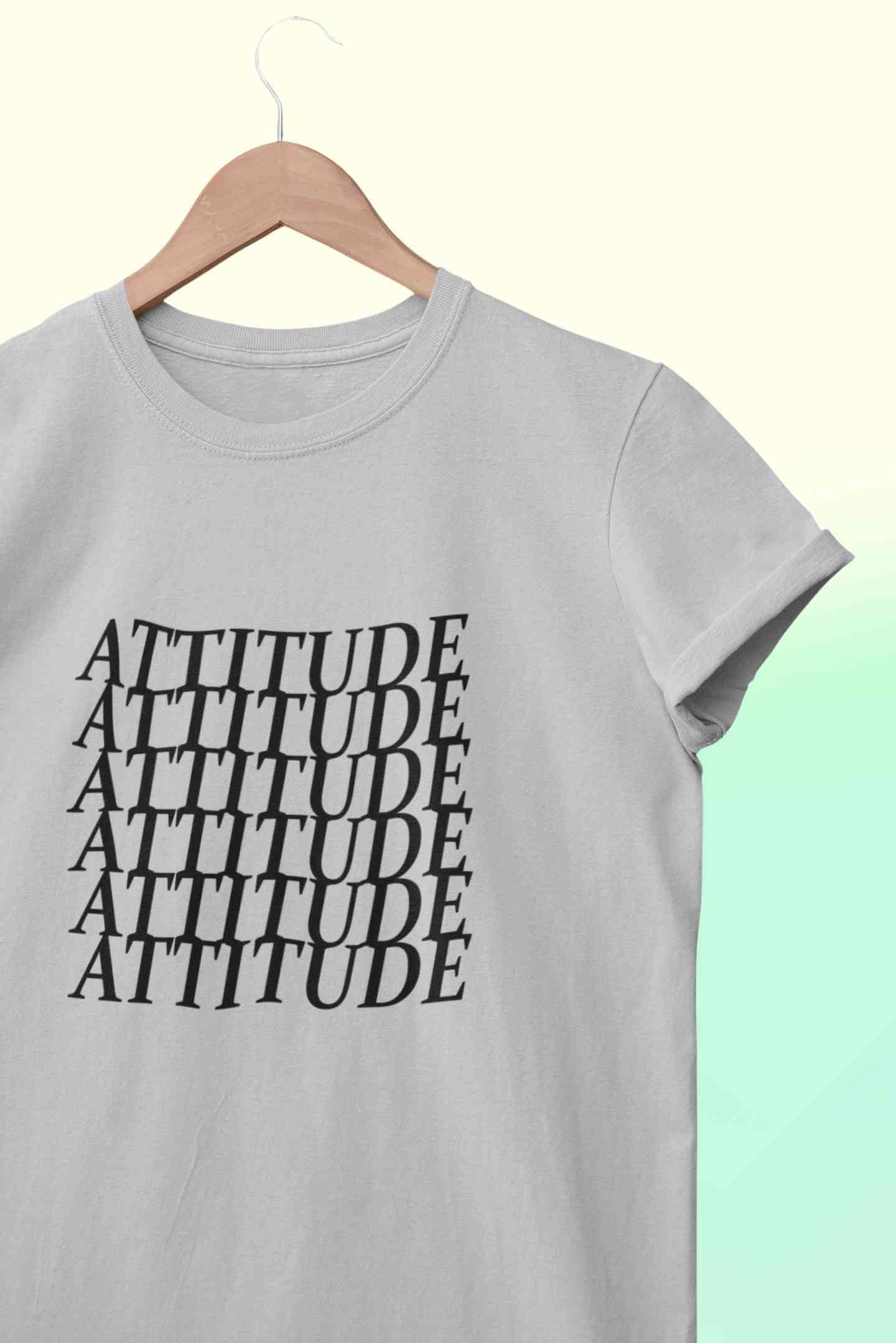 Attitude Mens Half Sleeves T-shirt- FunkyTeesClub