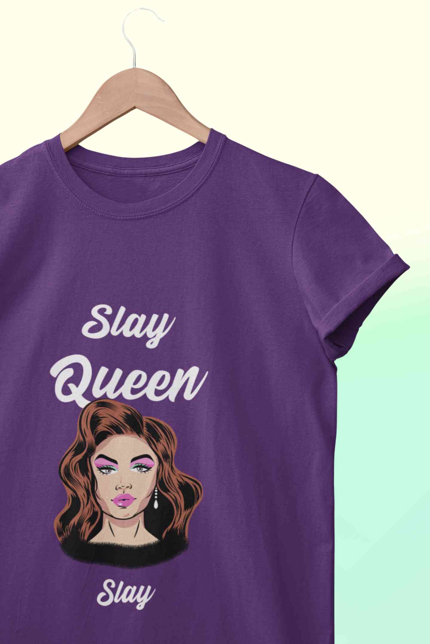 Slay Queen Women Half Sleeves T-shirt- FunkyTeesClub