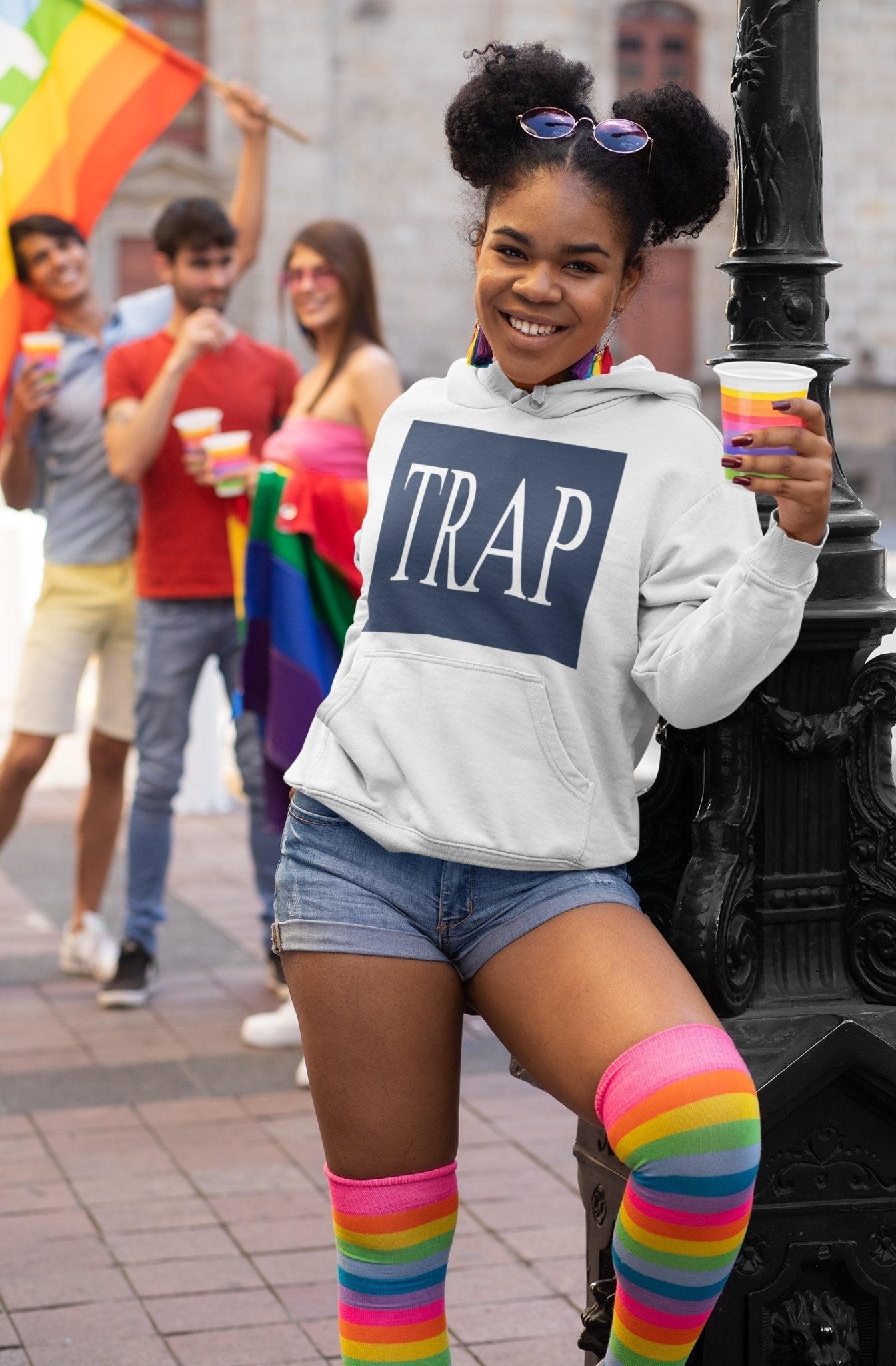 Trap Hoodies for Women-FunkyTeesClub - Funky Tees Club