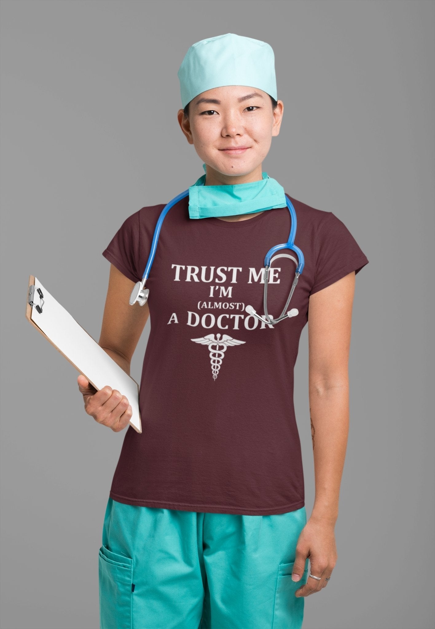 Trust Me I Am Almost A Doctor Women Half Sleeves T-shirt- FunkyTeesClub - Funky Tees Club