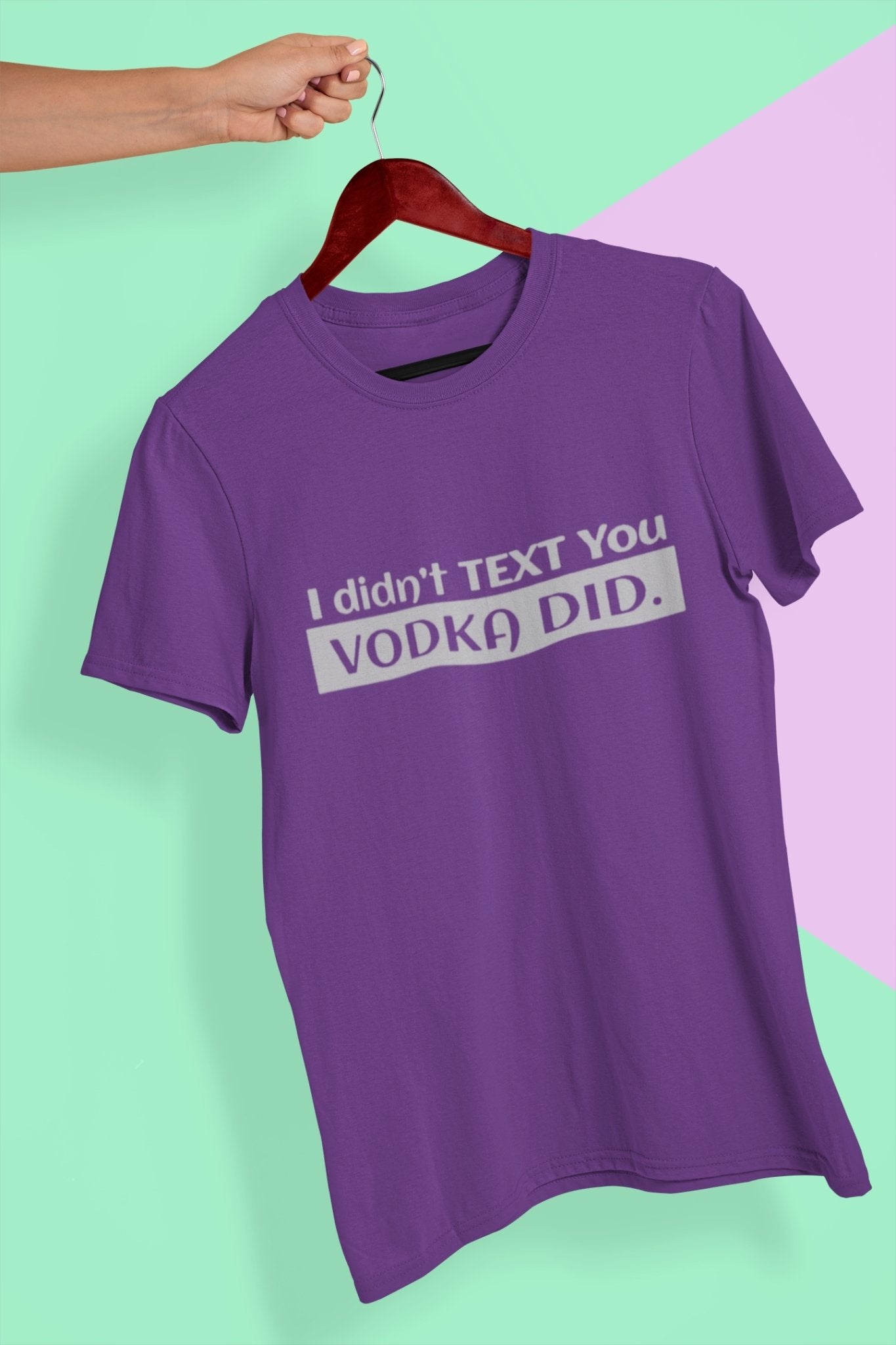 Vodka Women Half Sleeves T-shirt- FunkyTeesClub - Funky Tees Club
