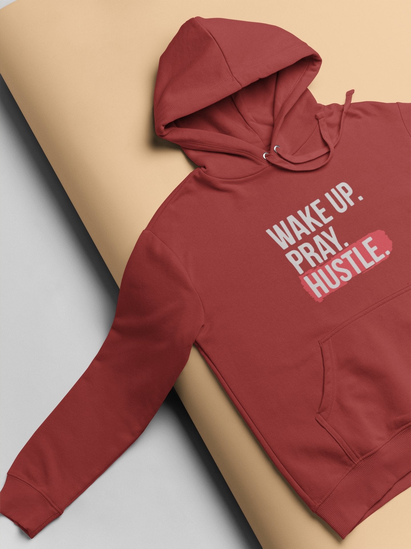 Wake Up Pray Hustle Men Hoodies-FunkyTeesClub - Funky Tees Club