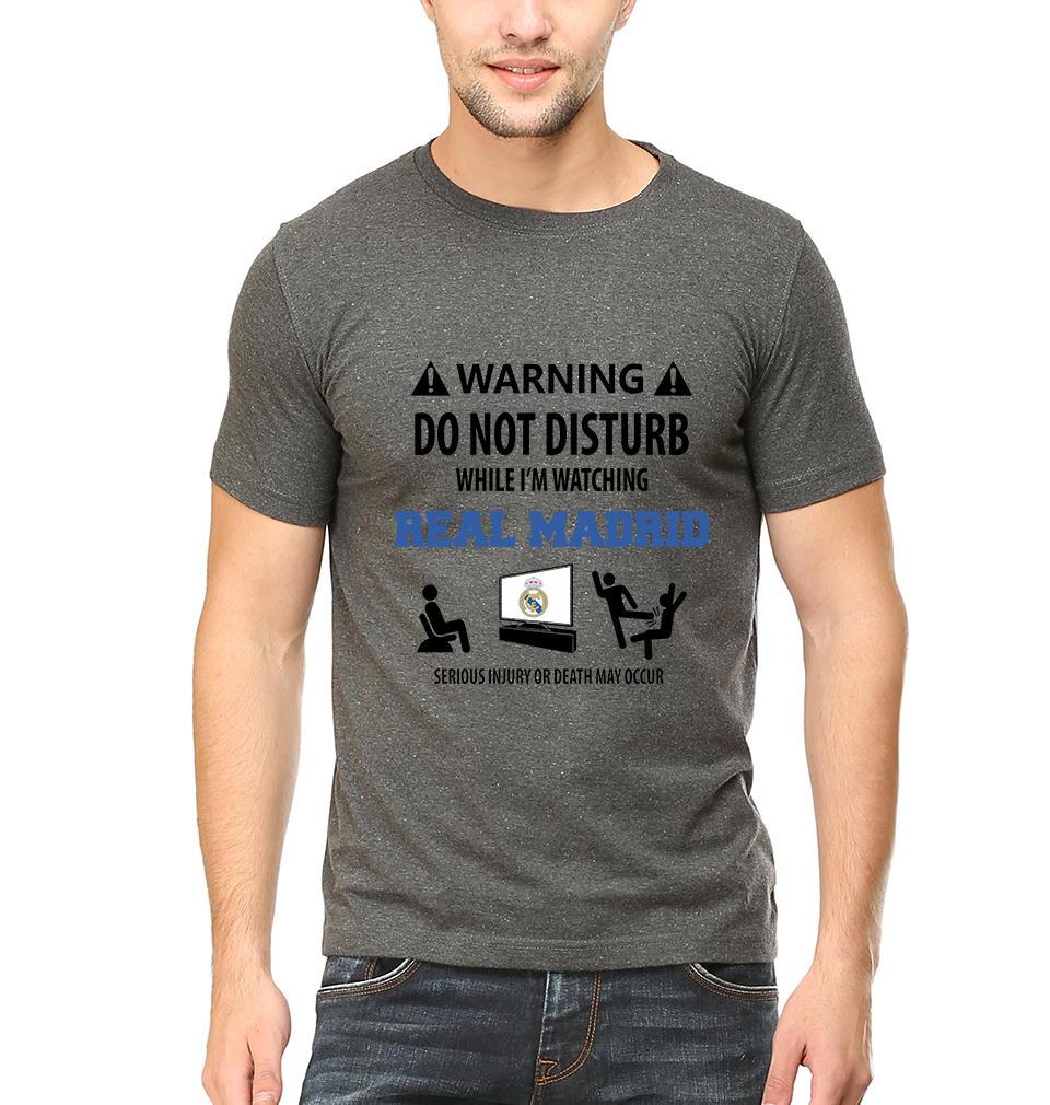 Warning Real Madrid Men Half Sleeves T-Shirts-FunkyTeesClub - Funky Tees Club
